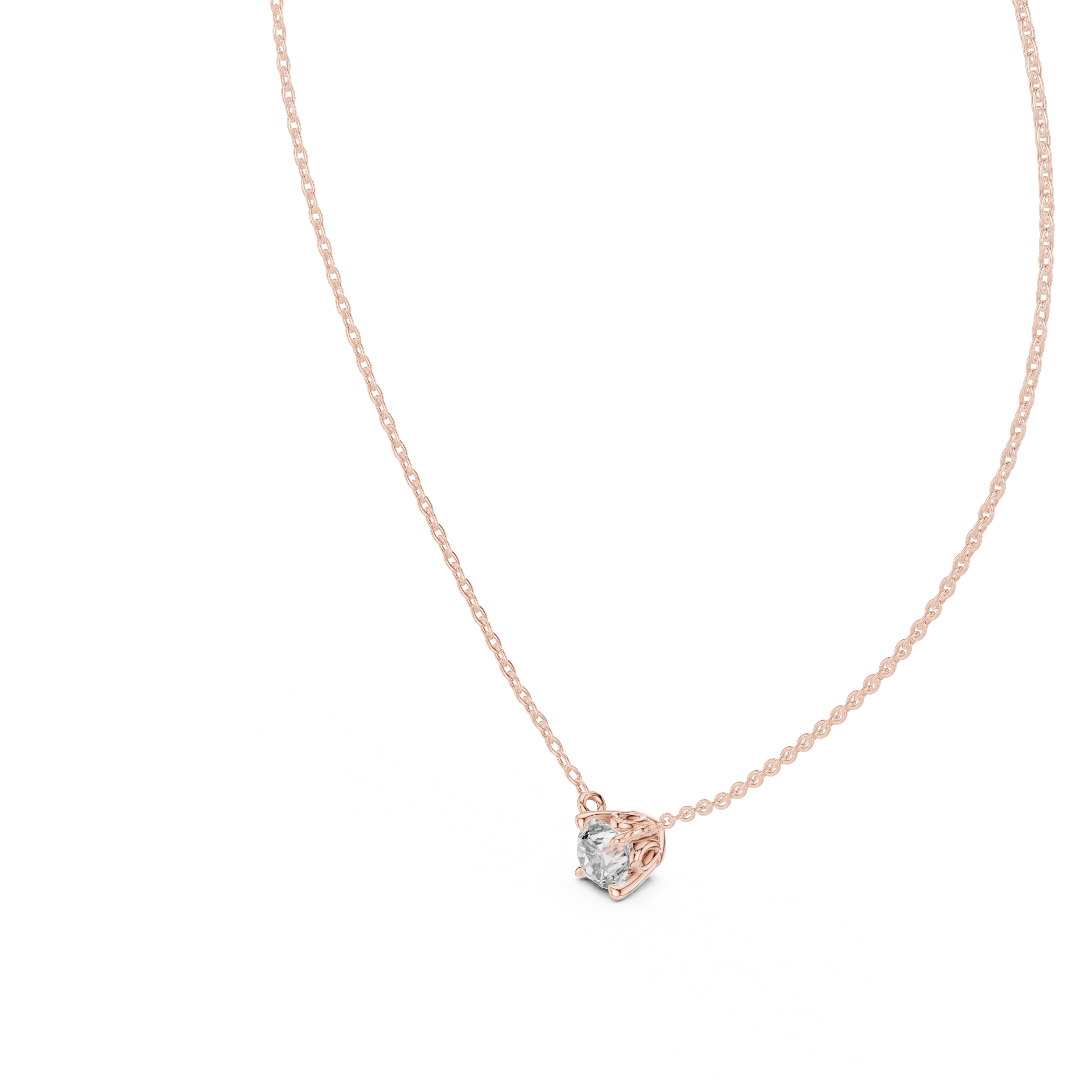 Timeless Round Solitaire Diamond Pendant