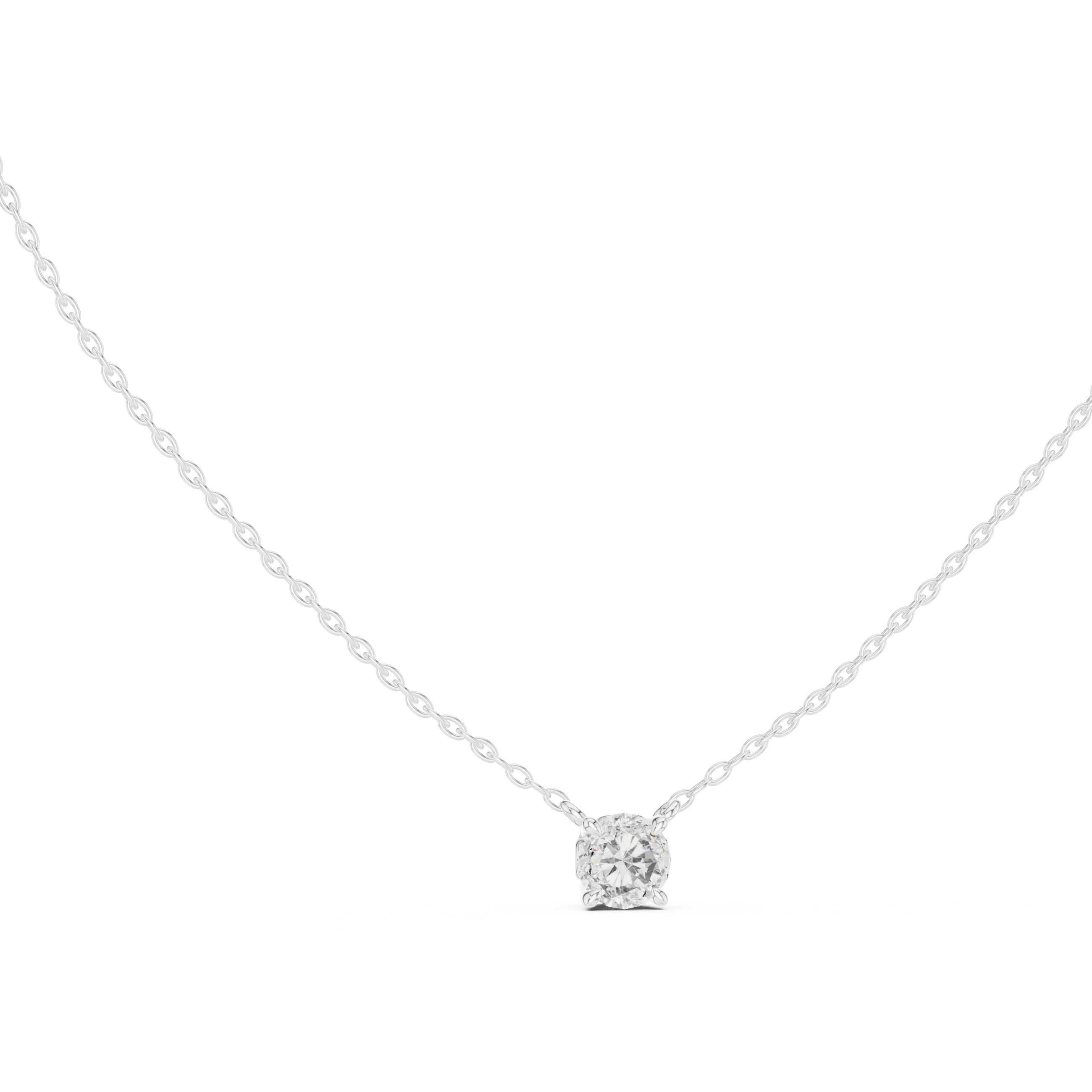 Timeless Round Solitaire Diamond Pendant