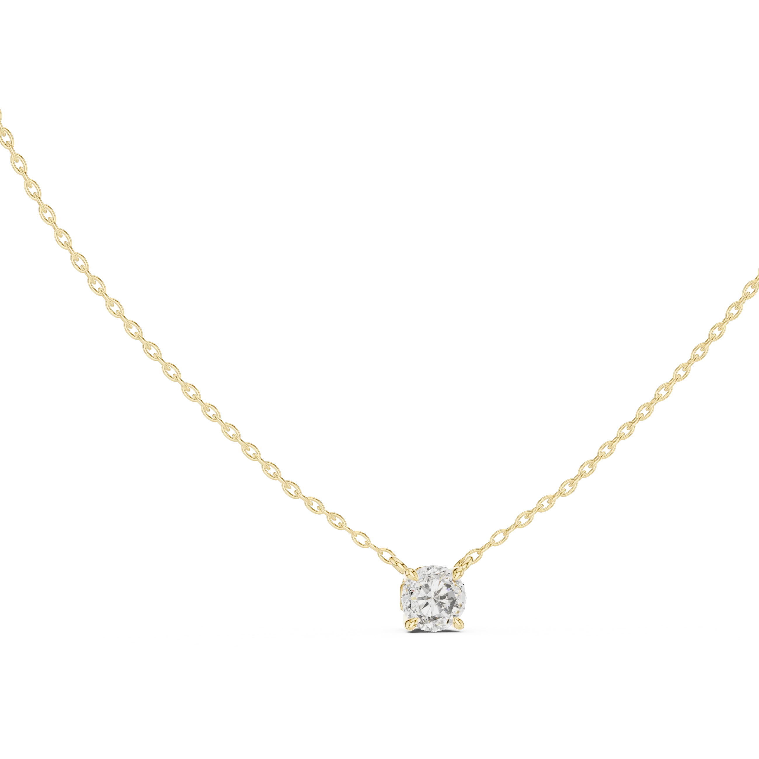 Timeless Round Solitaire Diamond Pendant
