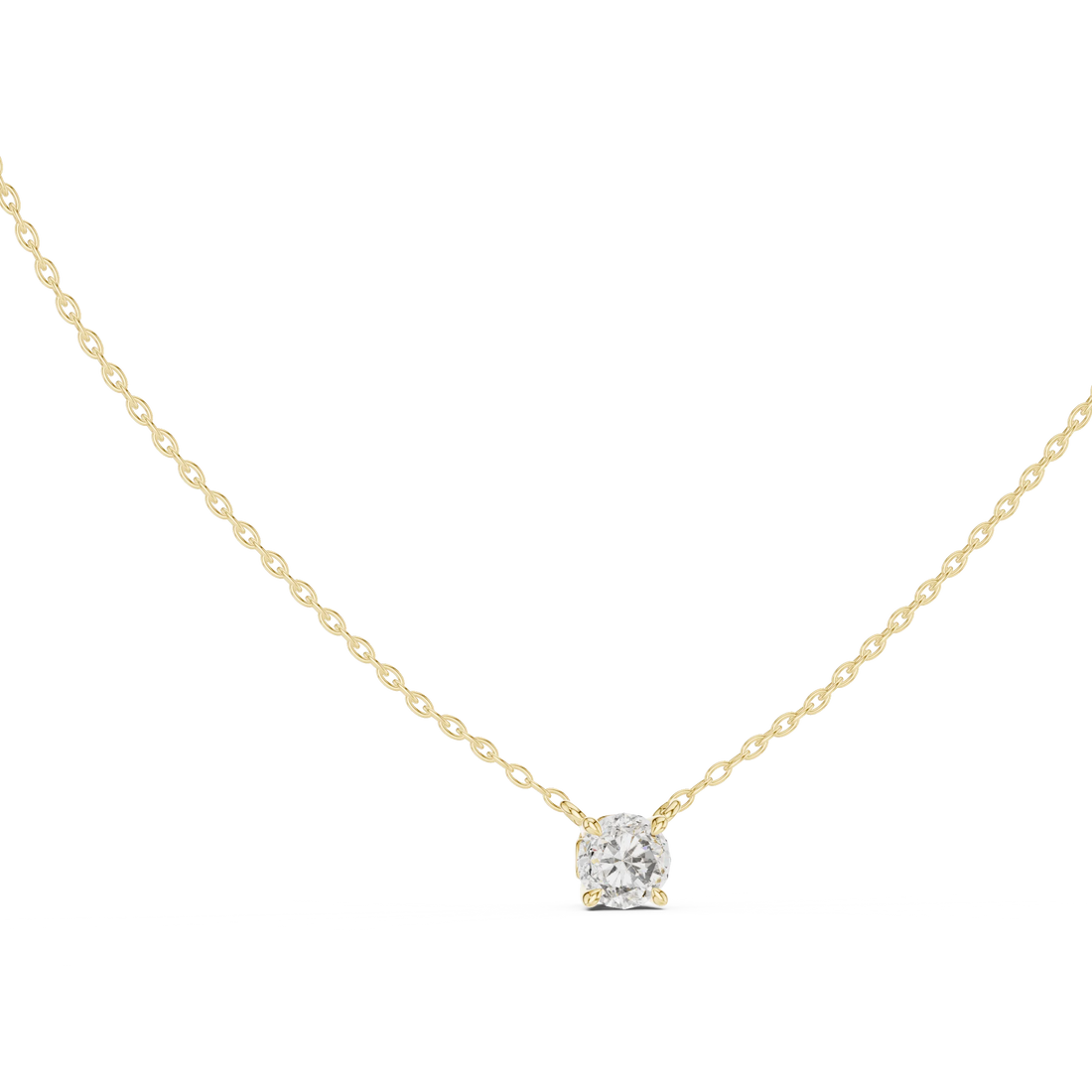 Timeless Round Solitaire Diamond Pendant
