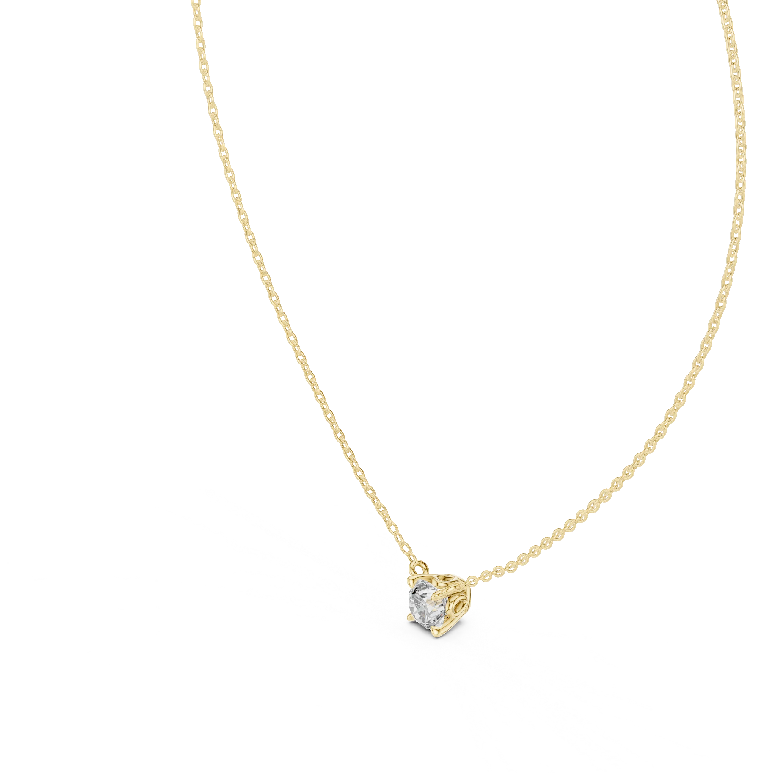 Timeless Round Solitaire Diamond Pendant