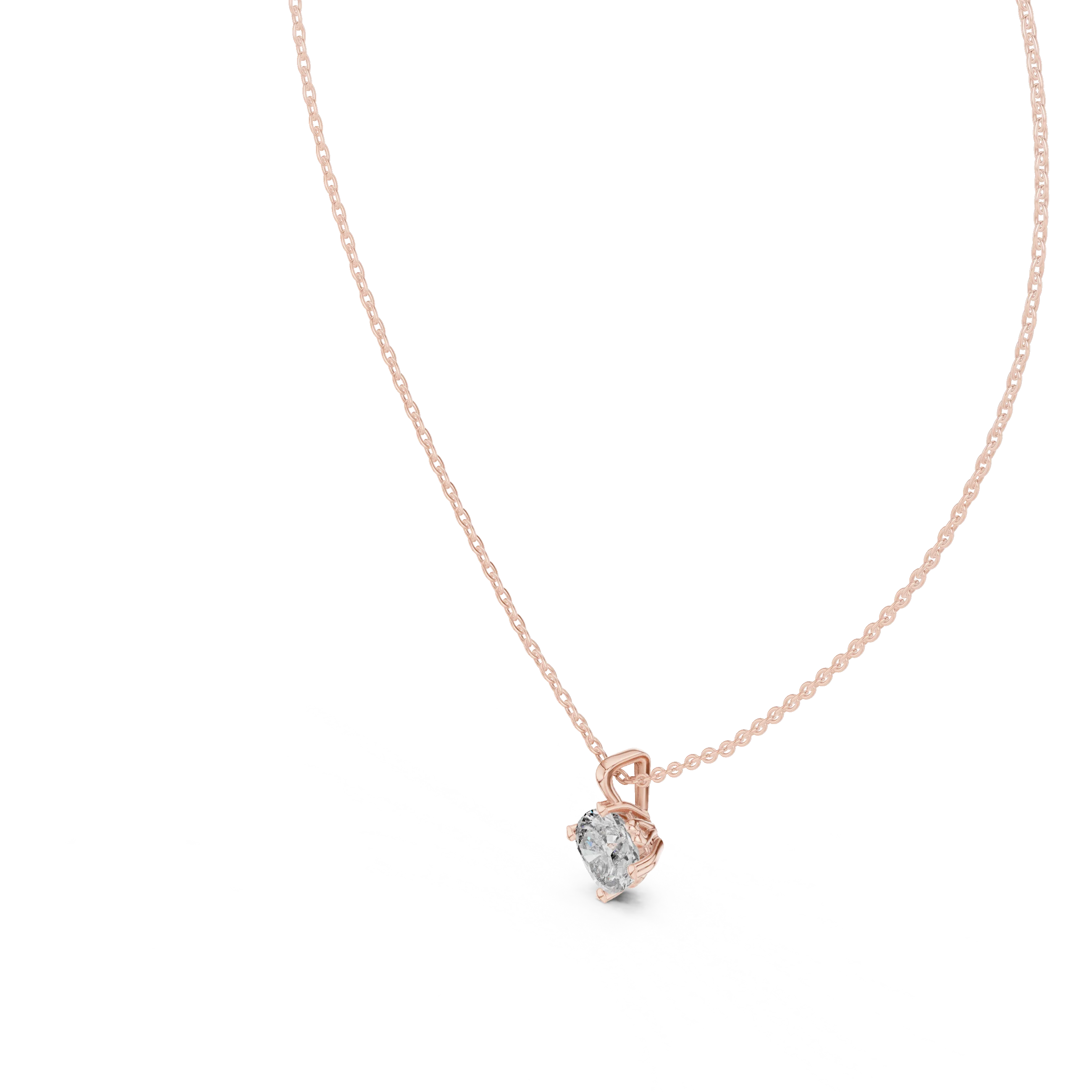 Pure Radiance Round Solitaire Diamond Pendant