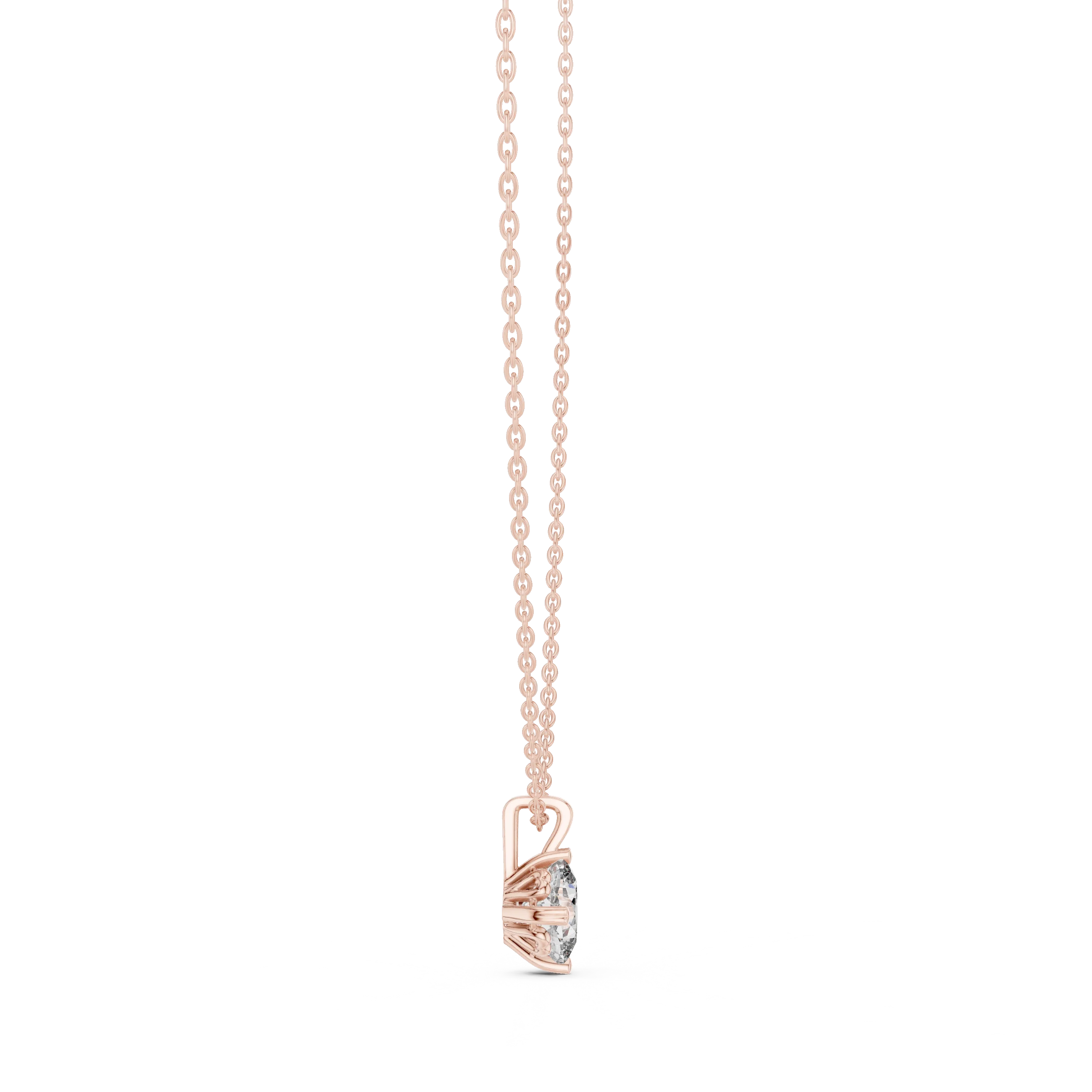 Pure Radiance Round Solitaire Diamond Pendant