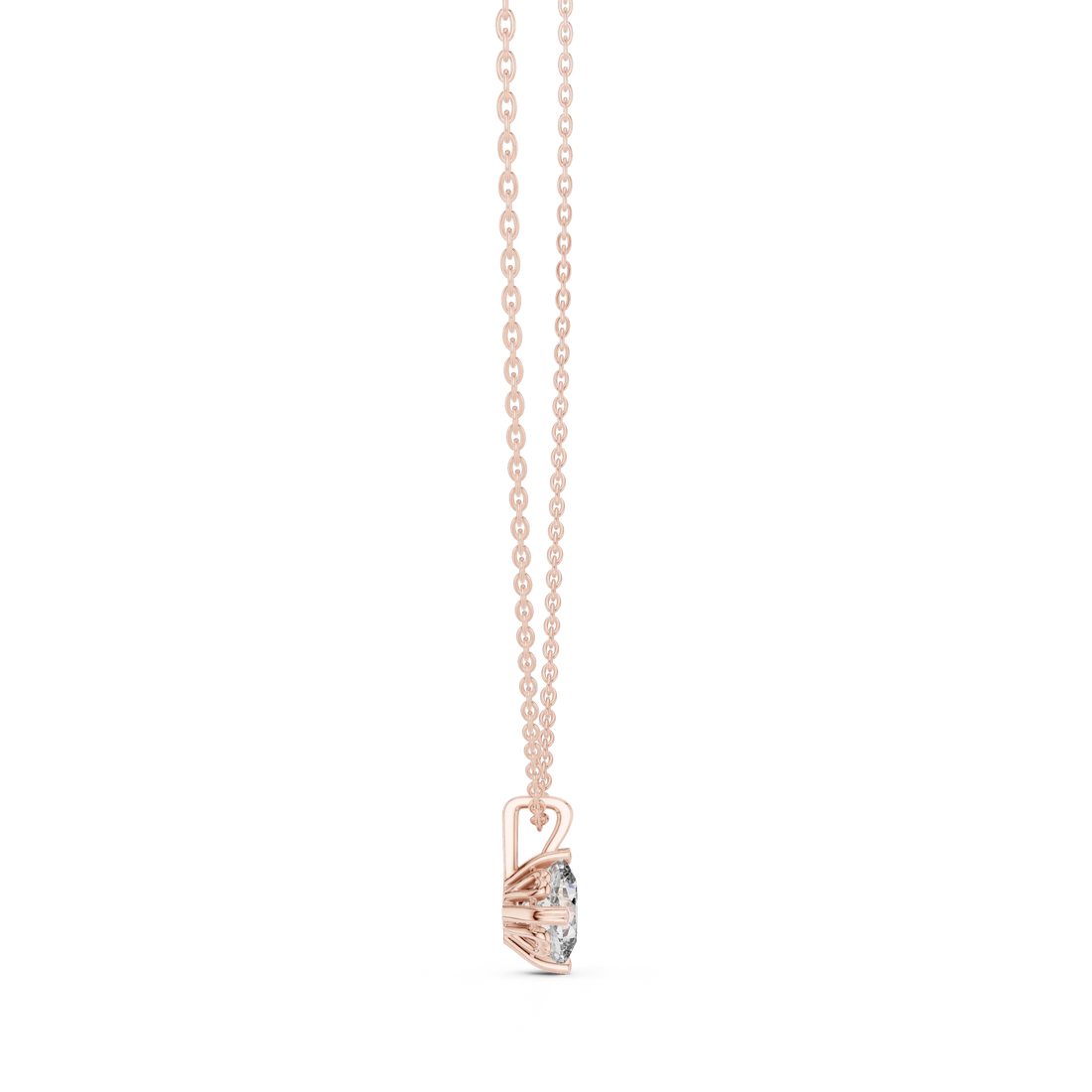 Pure Radiance Round Solitaire Diamond Pendant