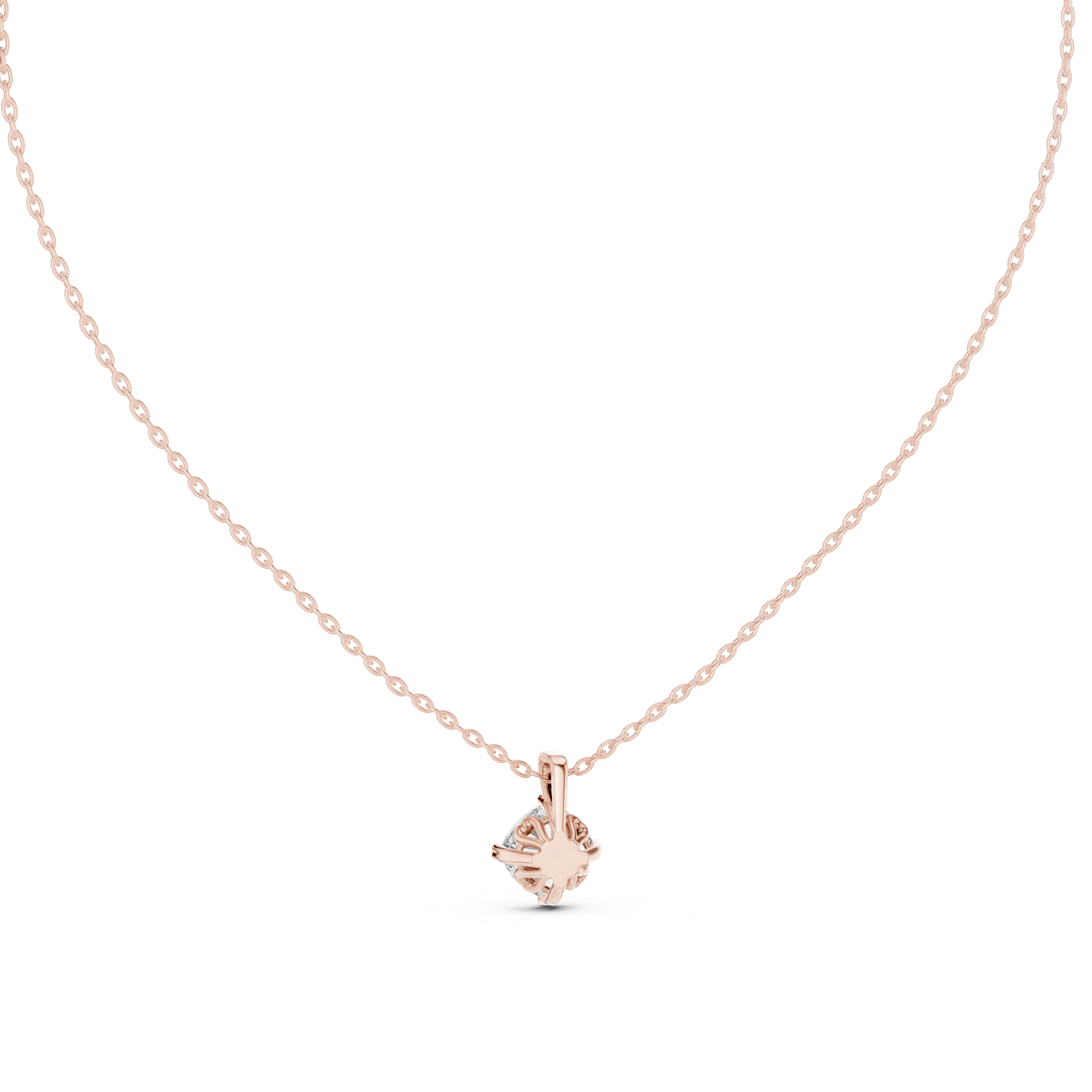 Pure Radiance Round Solitaire Diamond Pendant