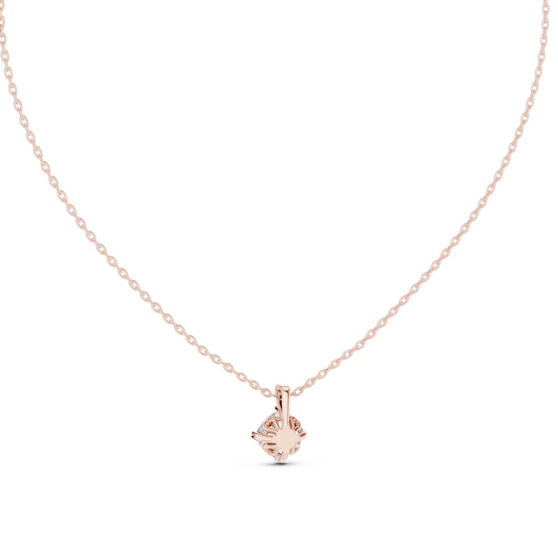 Pure Radiance Round Solitaire Diamond Pendant