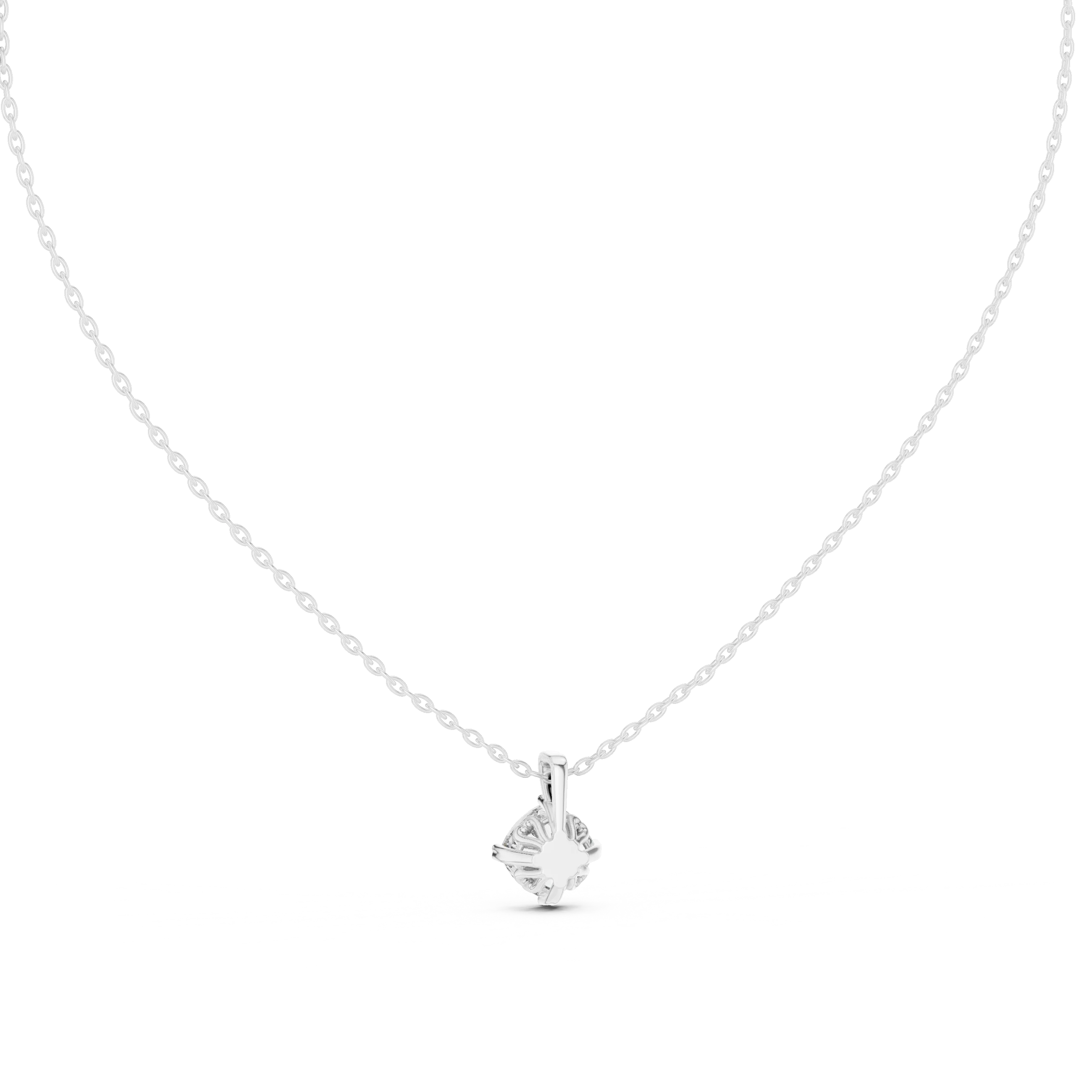 Pure Radiance Round Solitaire Diamond Pendant