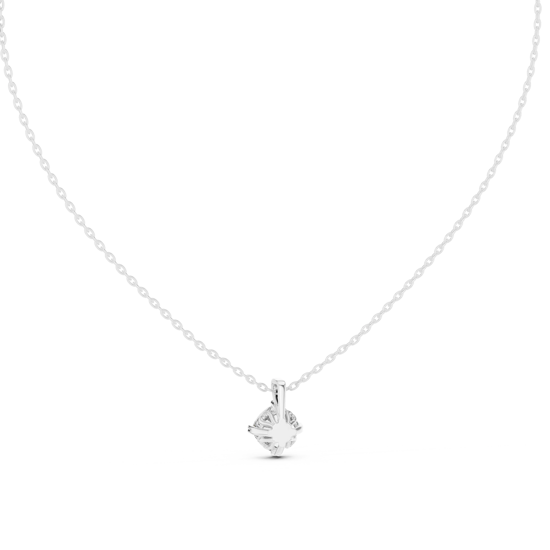 Pure Radiance Round Solitaire Diamond Pendant