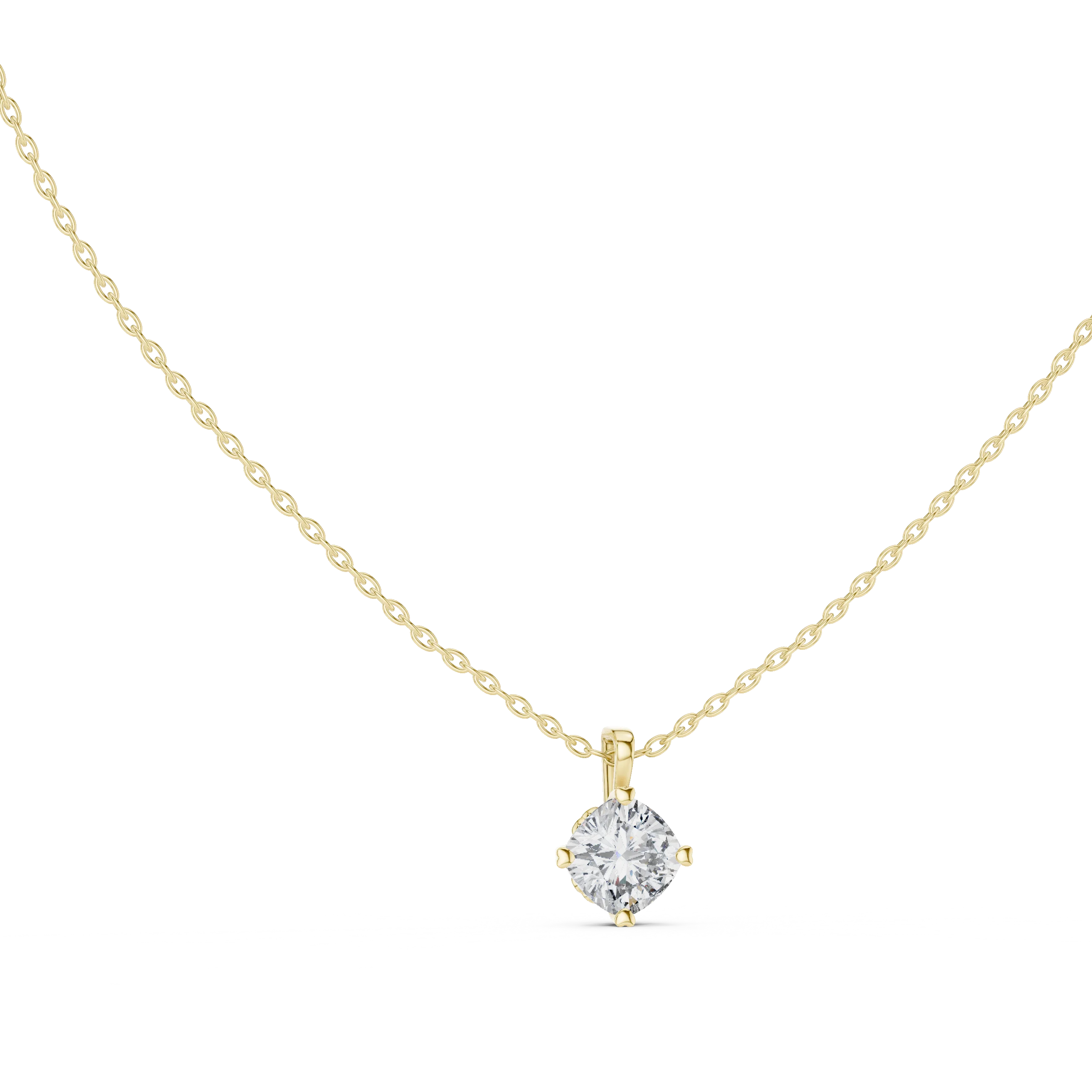 Pure Radiance Round Solitaire Diamond Pendant