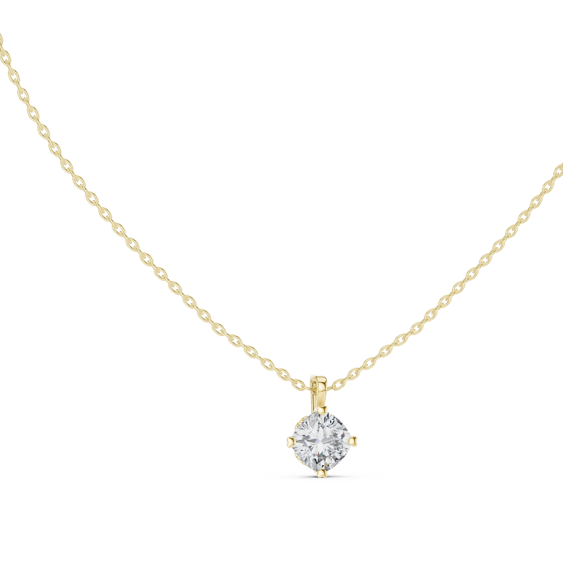 Pure Radiance Round Solitaire Diamond Pendant
