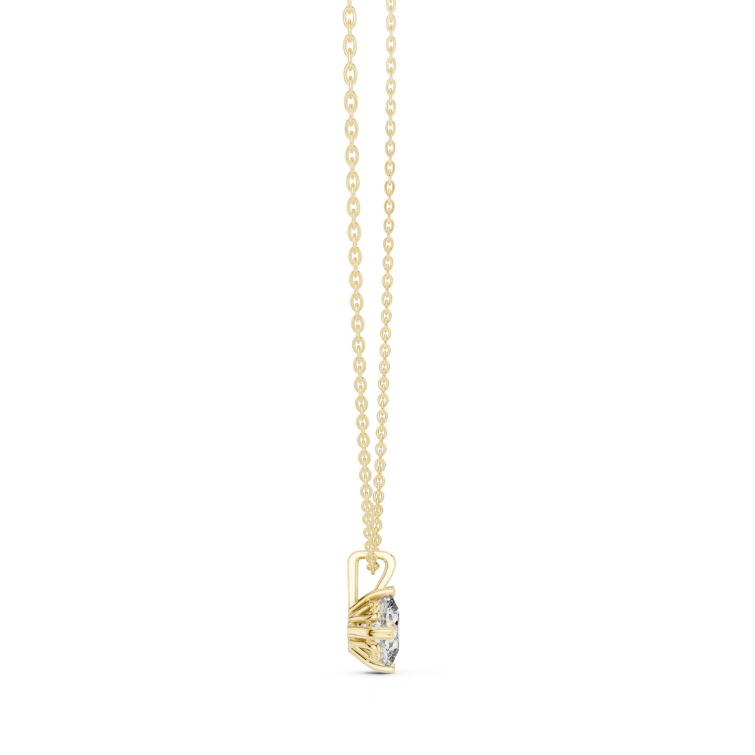 Pure Radiance Round Solitaire Diamond Pendant