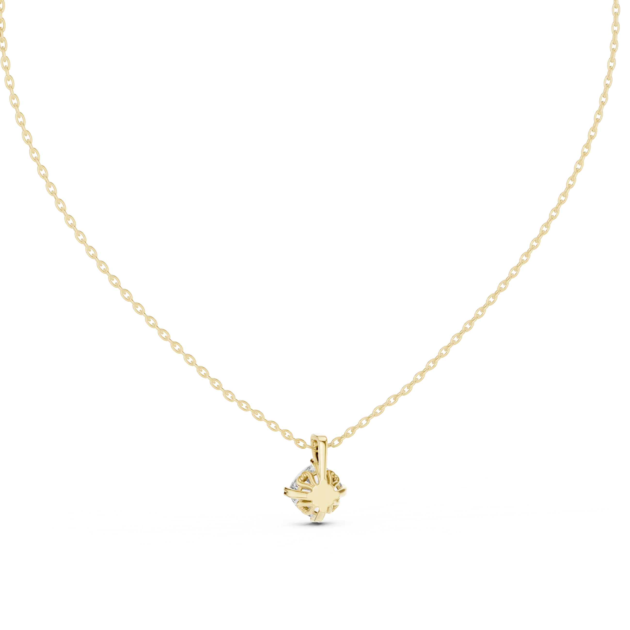 Pure Radiance Round Solitaire Diamond Pendant