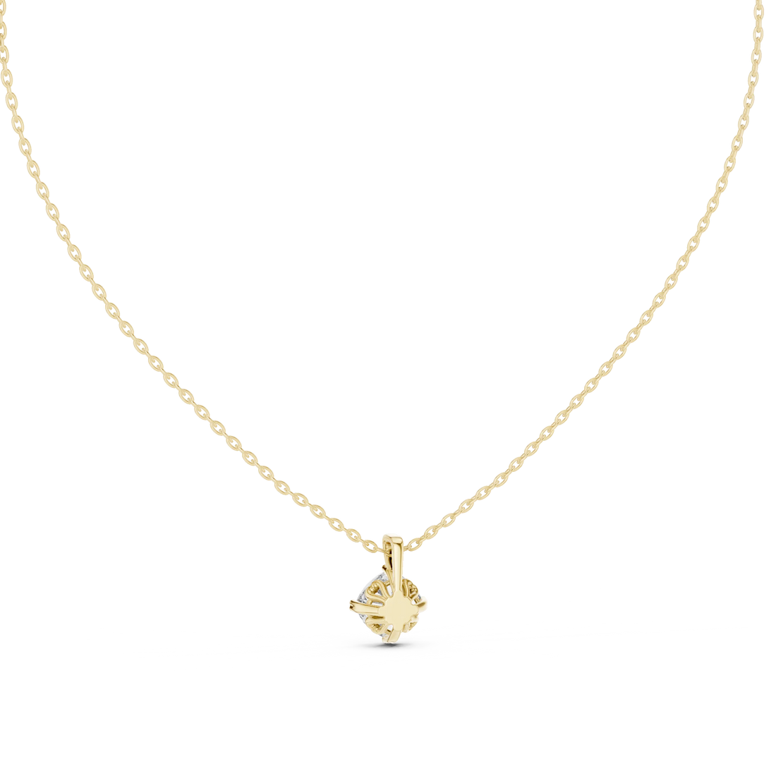 Pure Radiance Round Solitaire Diamond Pendant
