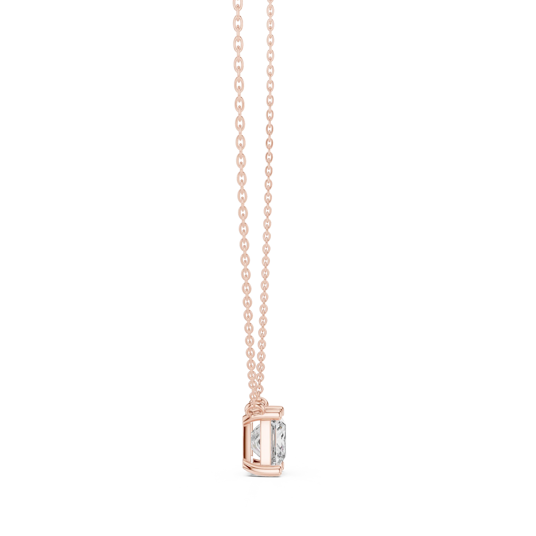 Pure Princess Solitaire Diamond Pendant