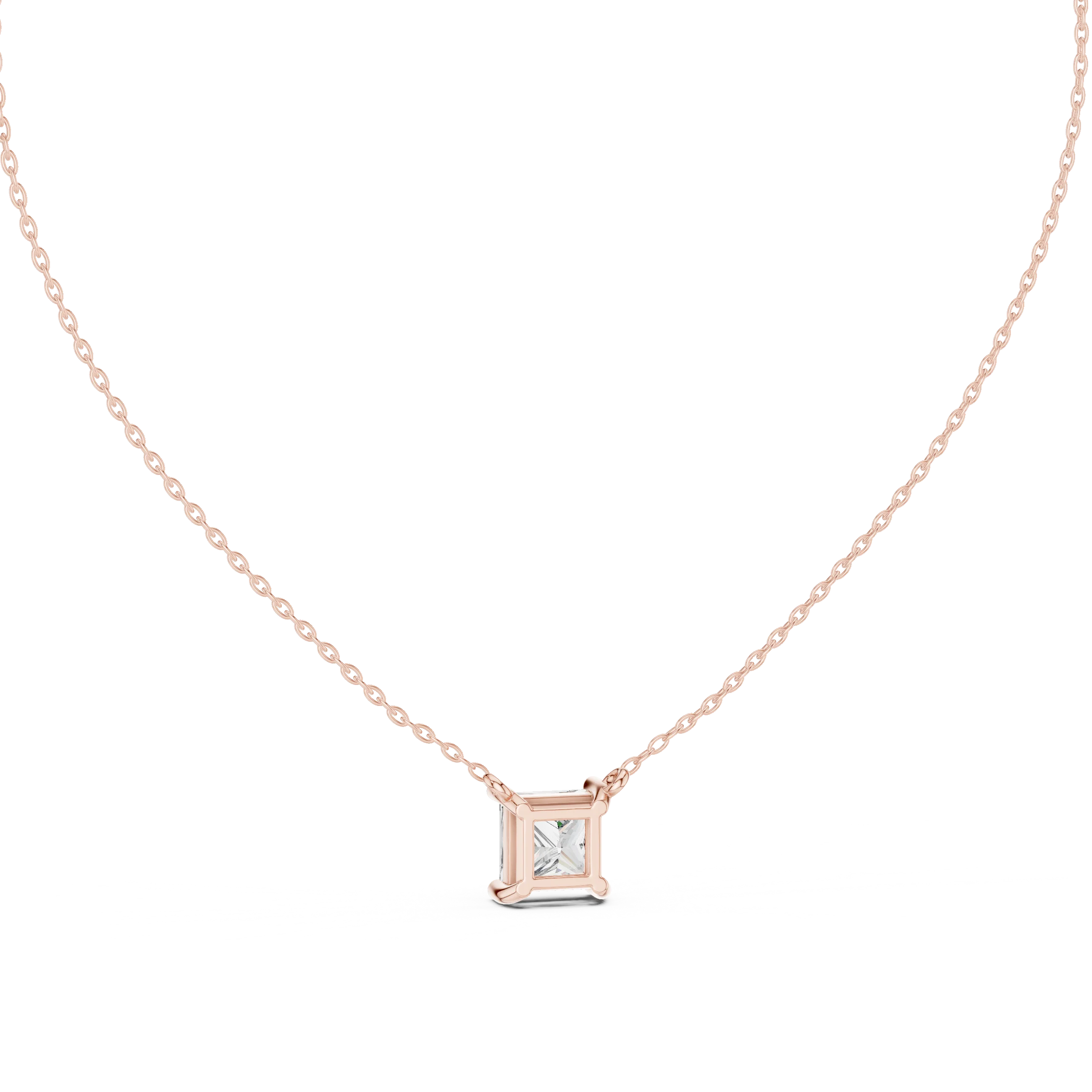Pure Princess Solitaire Diamond Pendant
