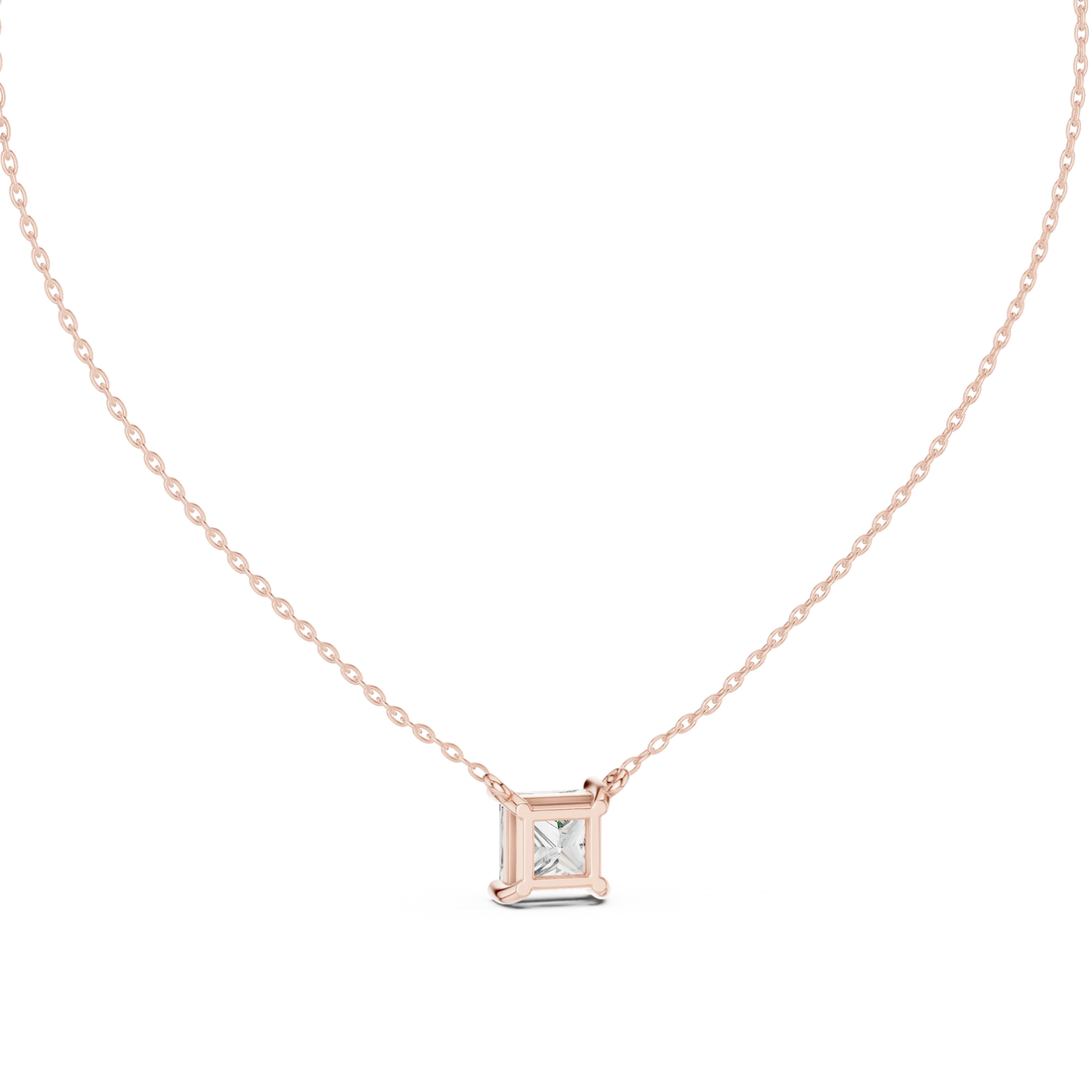 Pure Princess Solitaire Diamond Pendant