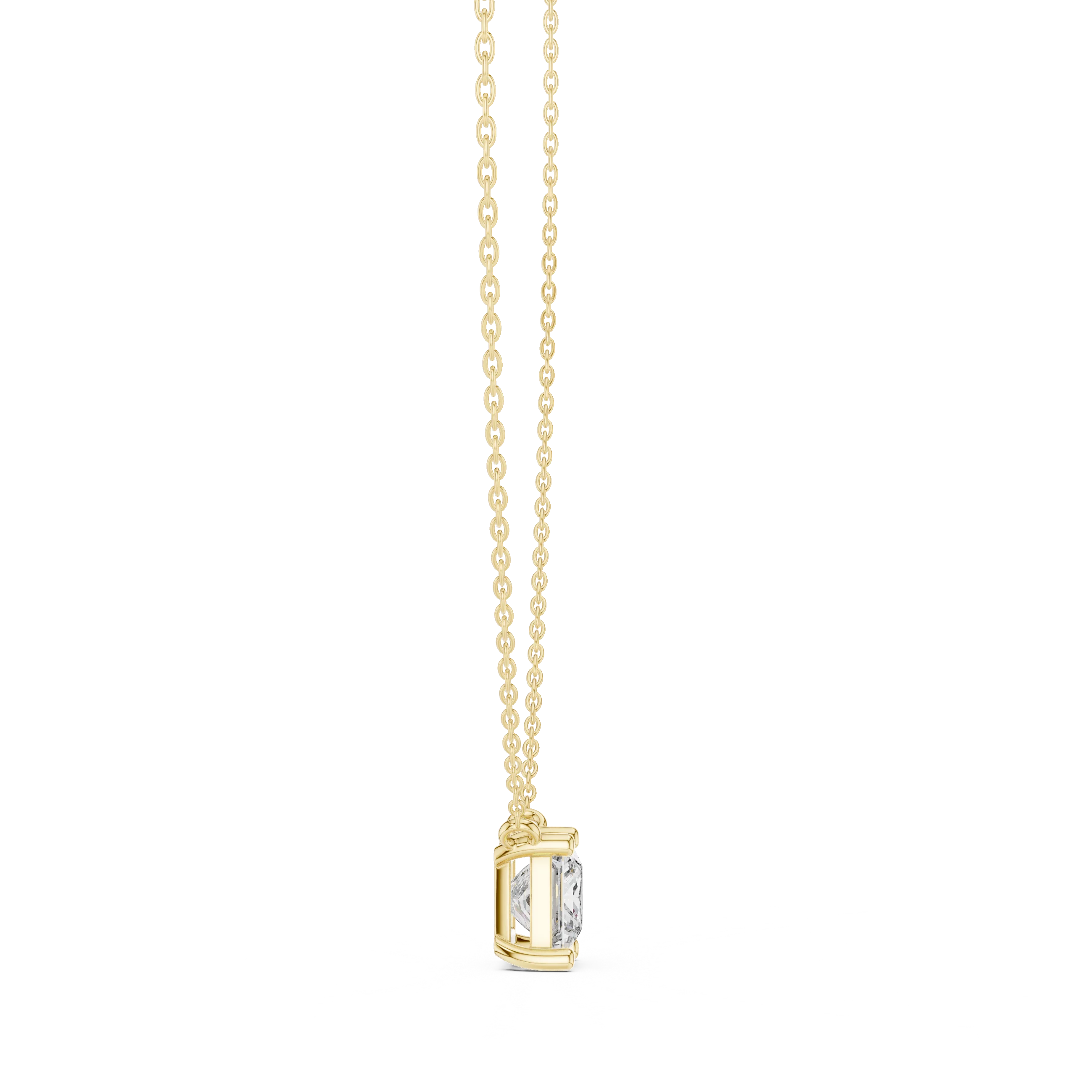 Pure Princess Solitaire Diamond Pendant