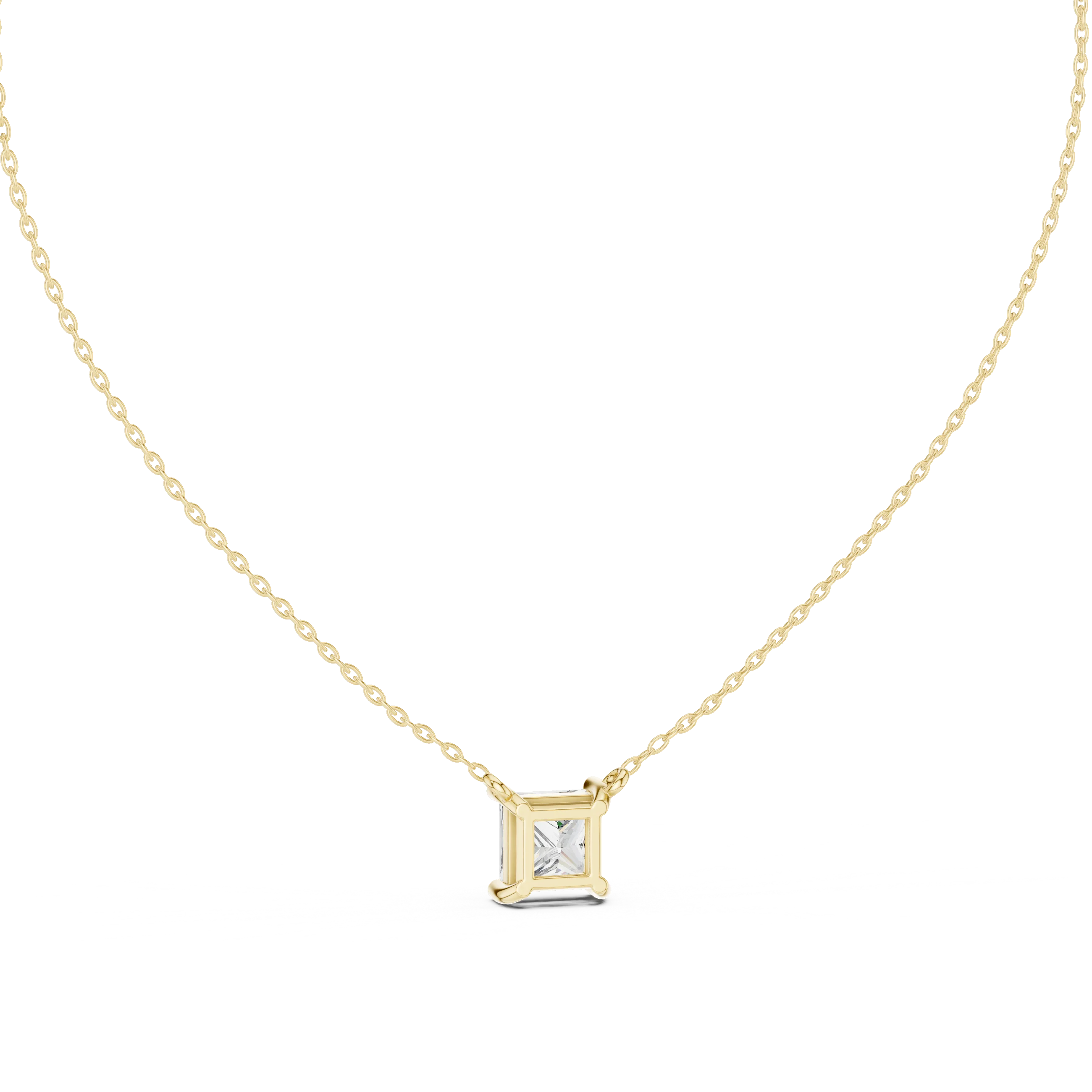 Pure Princess Solitaire Diamond Pendant