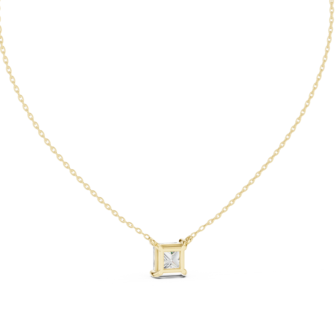 Pure Princess Solitaire Diamond Pendant
