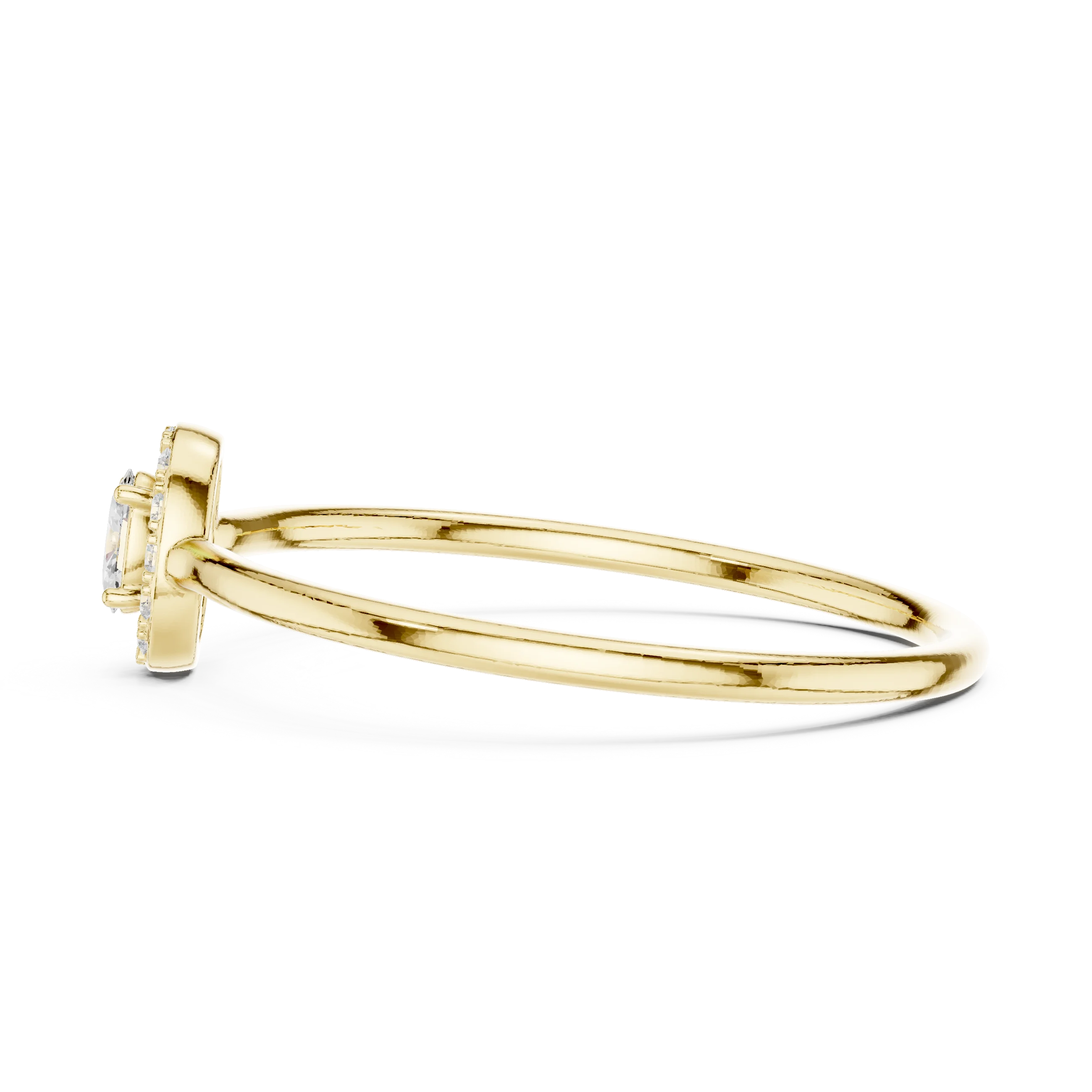 Oval-Cut Diamond Halo Engagement Ring