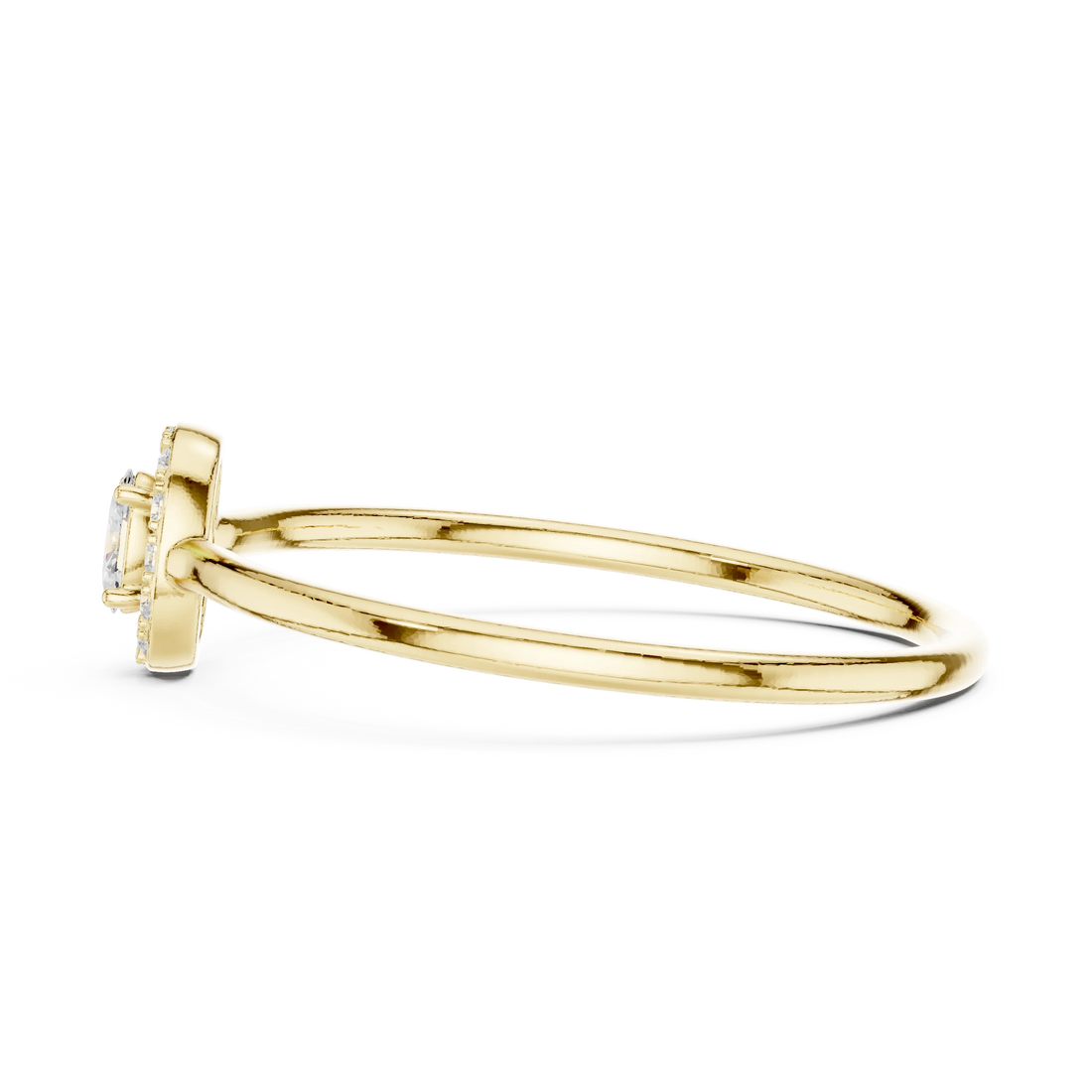 Oval-Cut Diamond Halo Engagement Ring