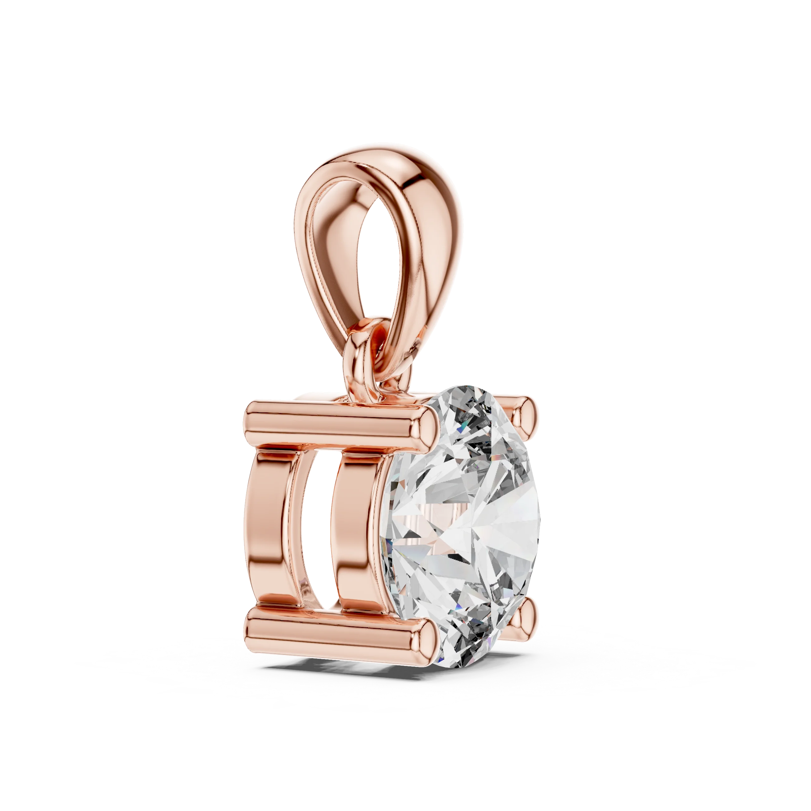 Classic Radiance Round Solitaire Diamond Pendant