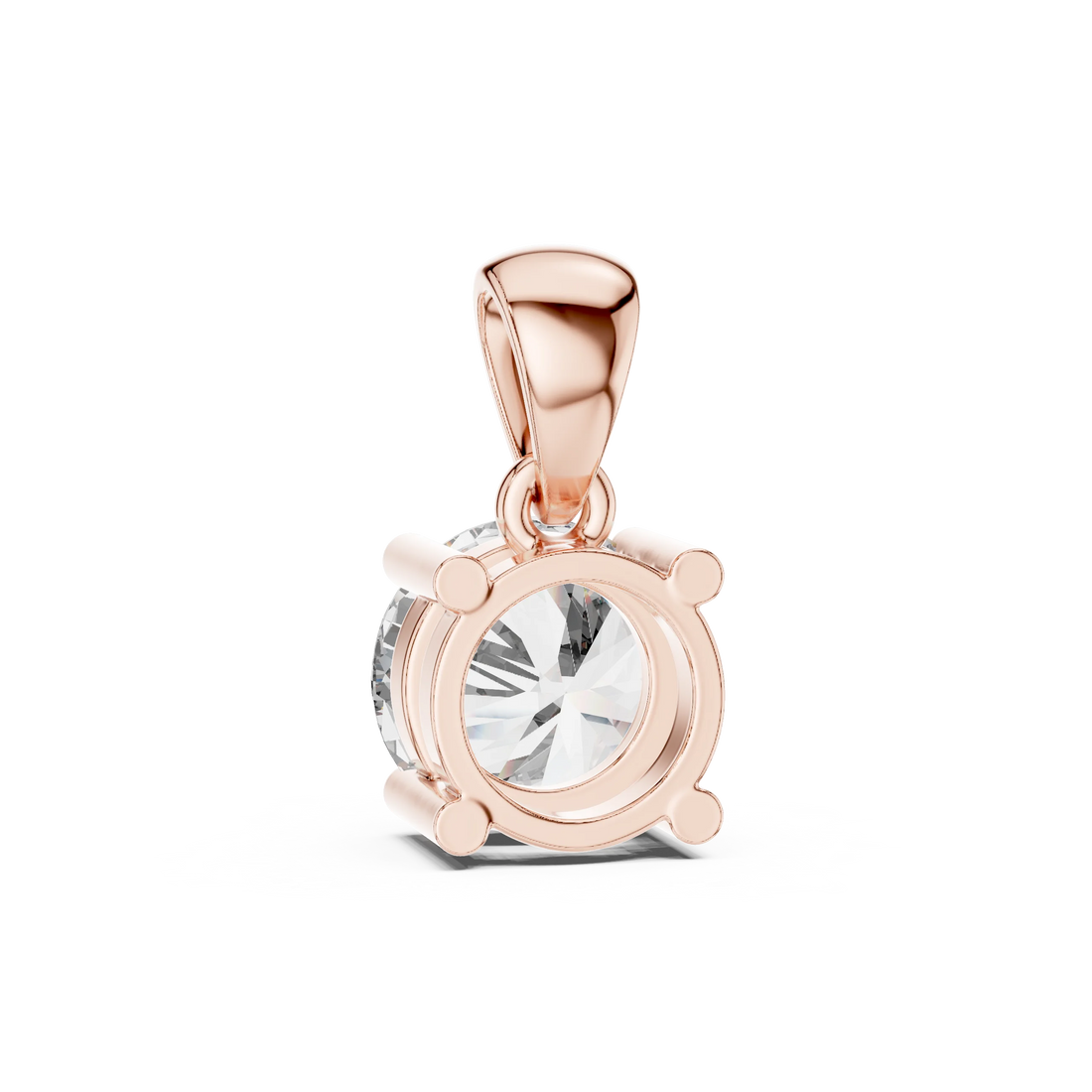 Classic Radiance Round Solitaire Diamond Pendant