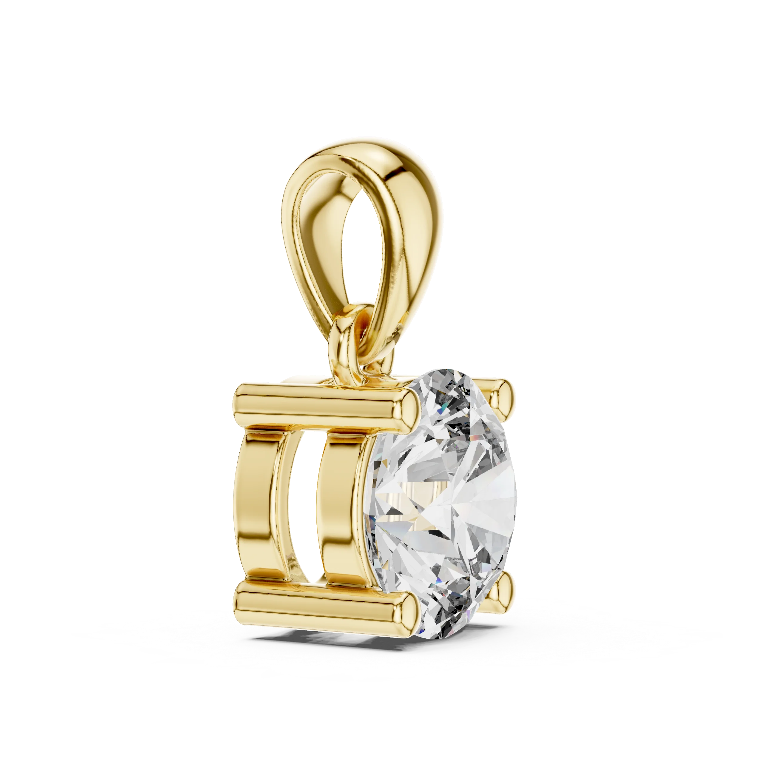 Classic Radiance Round Solitaire Diamond Pendant