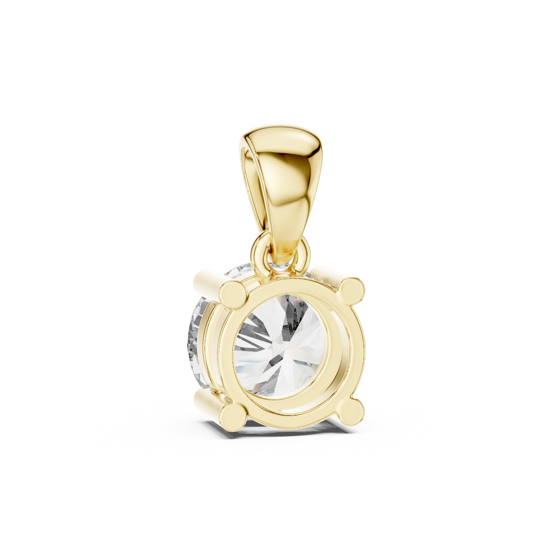 Classic Radiance Round Solitaire Diamond Pendant