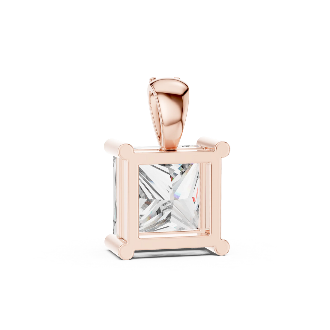 Regal Princess Solitaire Diamond Pendant