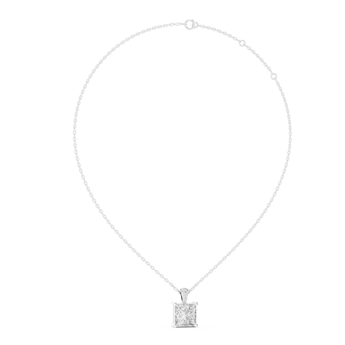Regal Princess Solitaire Diamond Pendant