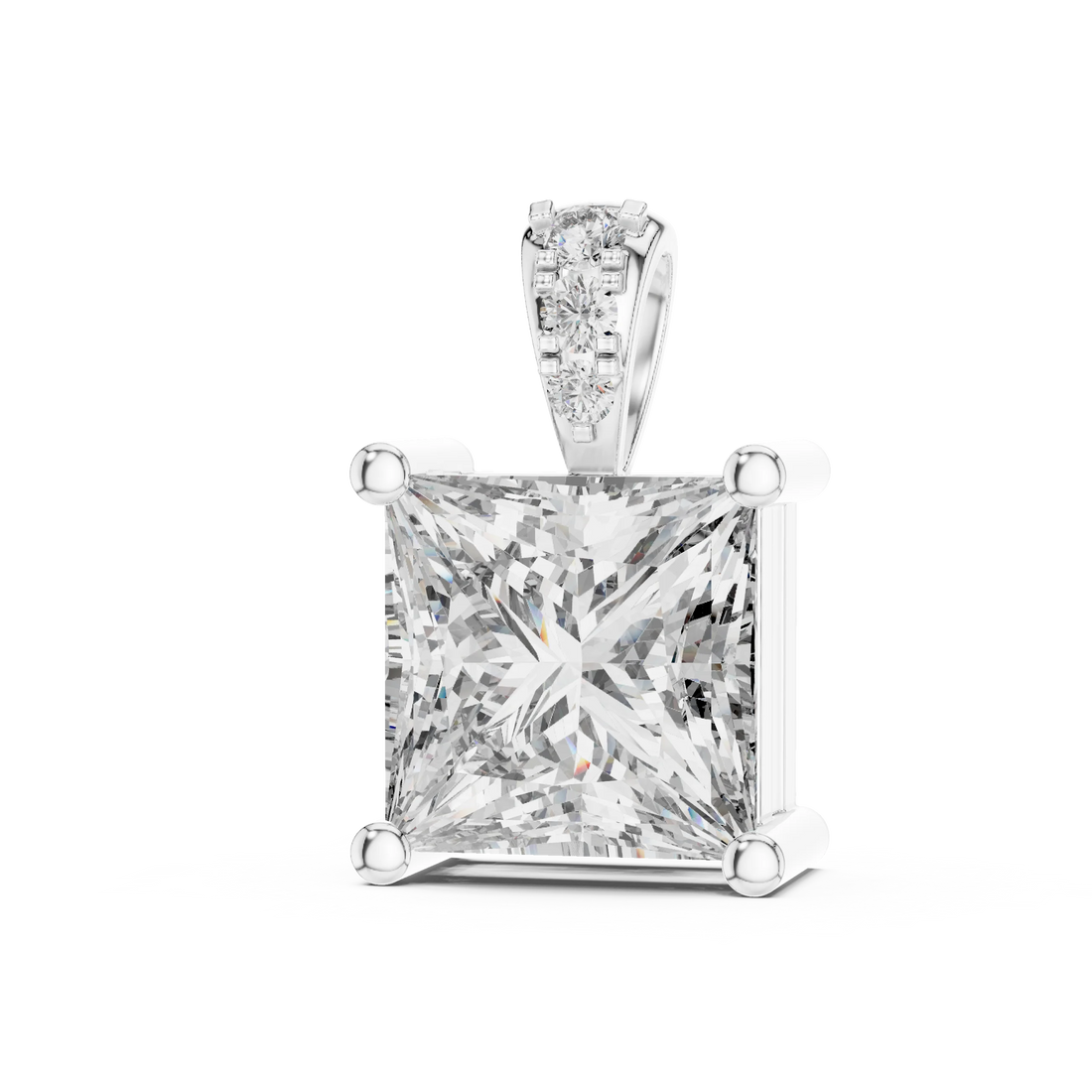 Regal Princess Solitaire Diamond Pendant