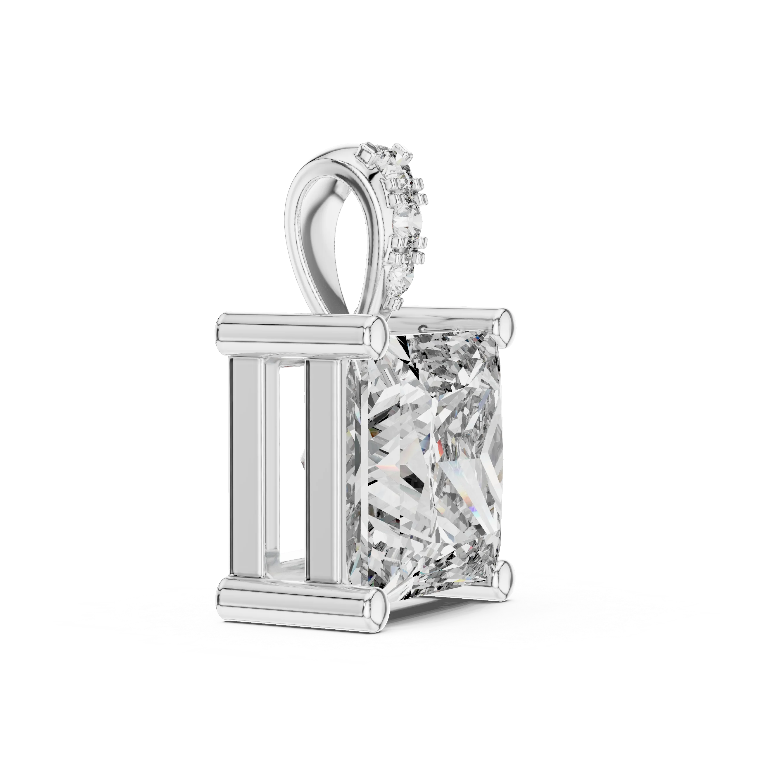 Regal Princess Solitaire Diamond Pendant