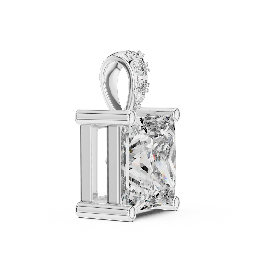 Regal Princess Solitaire Diamond Pendant