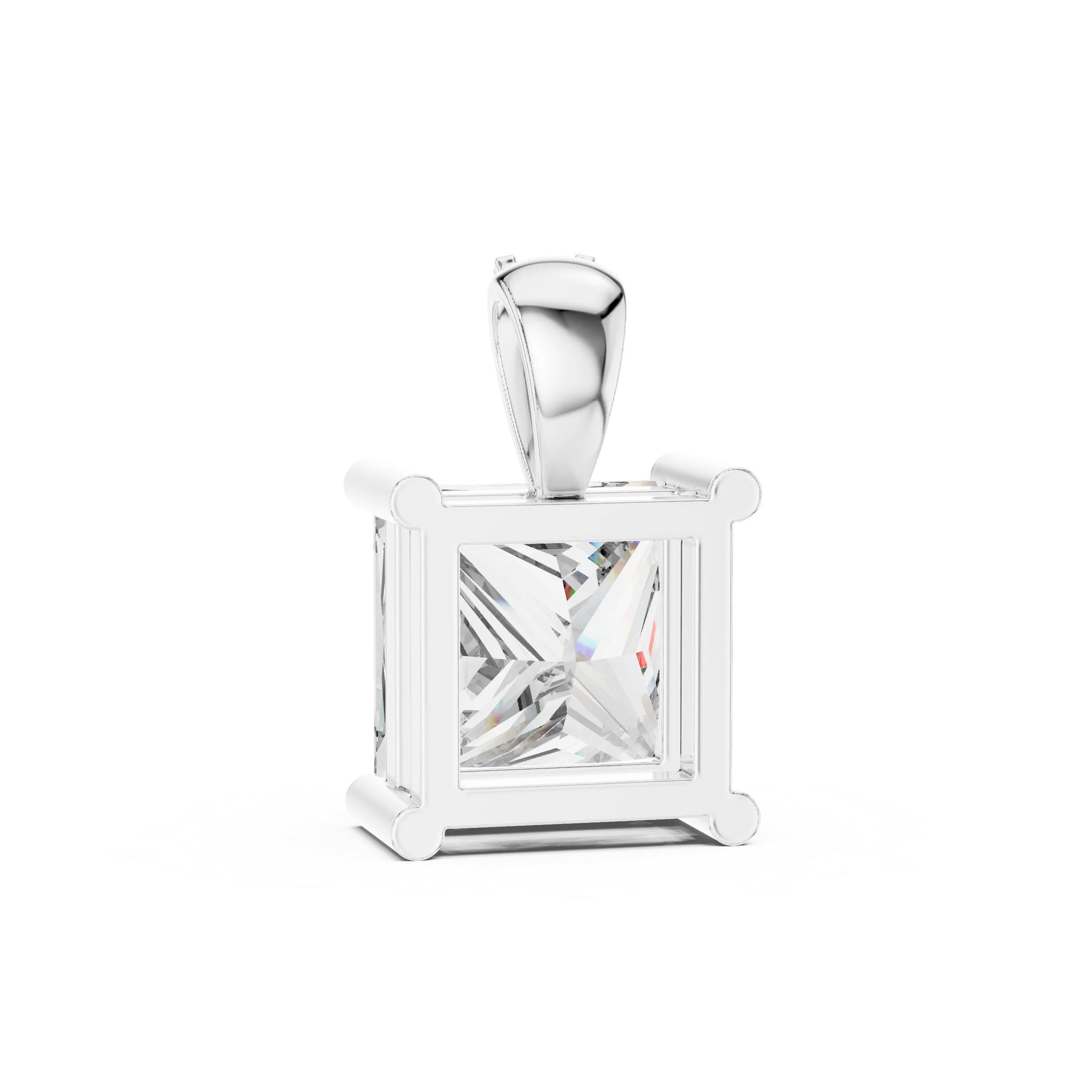 Regal Princess Solitaire Diamond Pendant