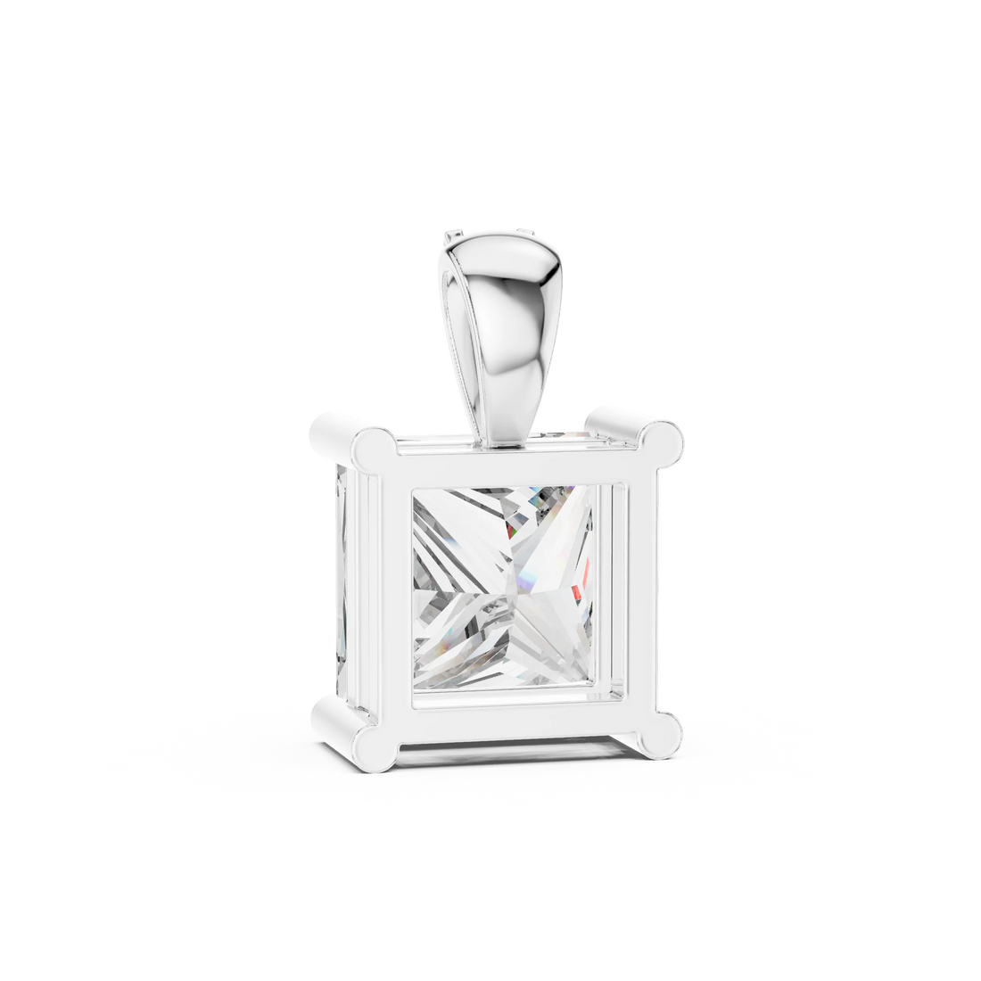 Regal Princess Solitaire Diamond Pendant