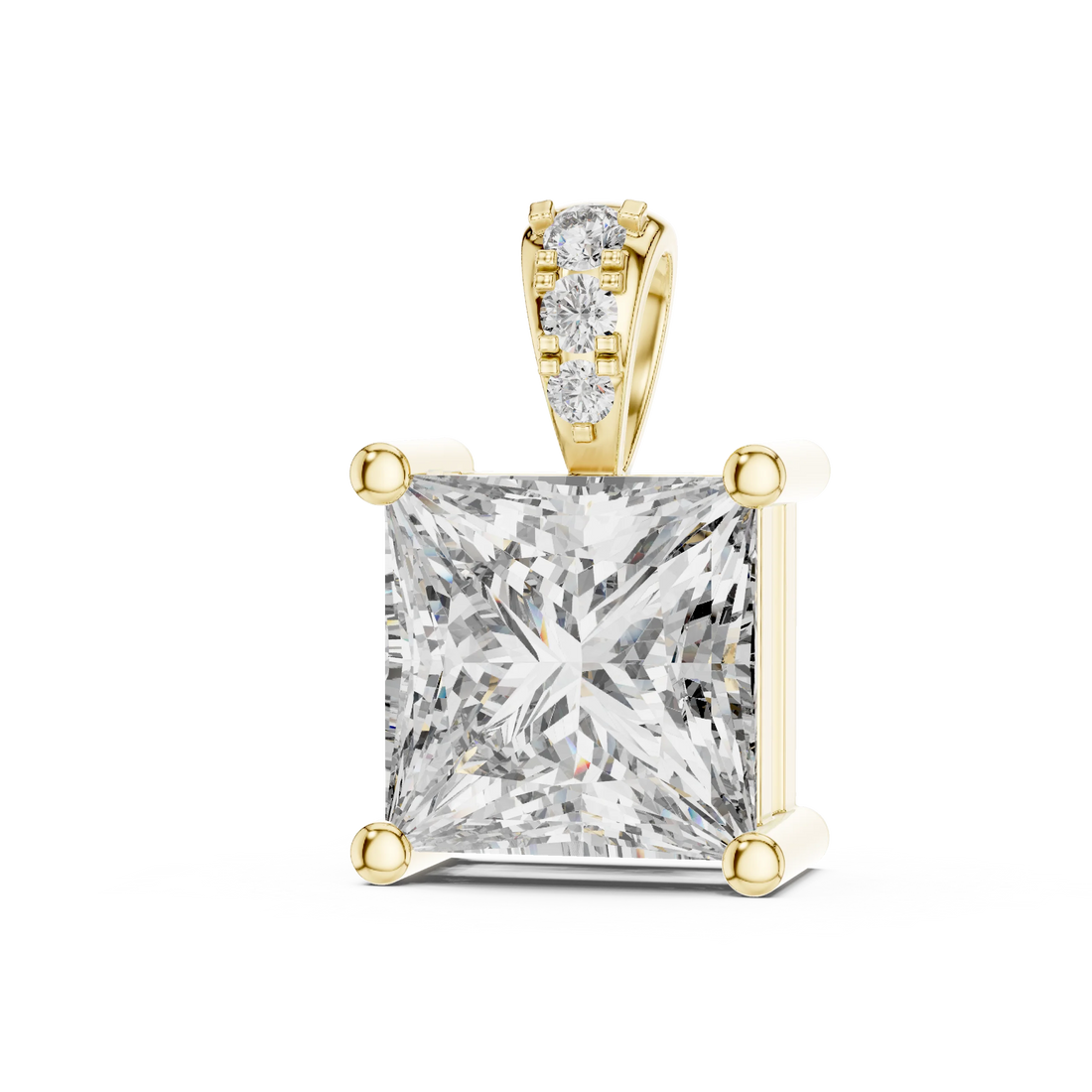 Regal Princess Solitaire Diamond Pendant