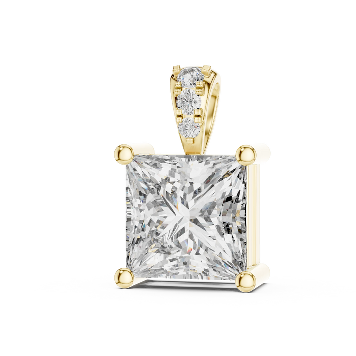 Regal Princess Solitaire Diamond Pendant
