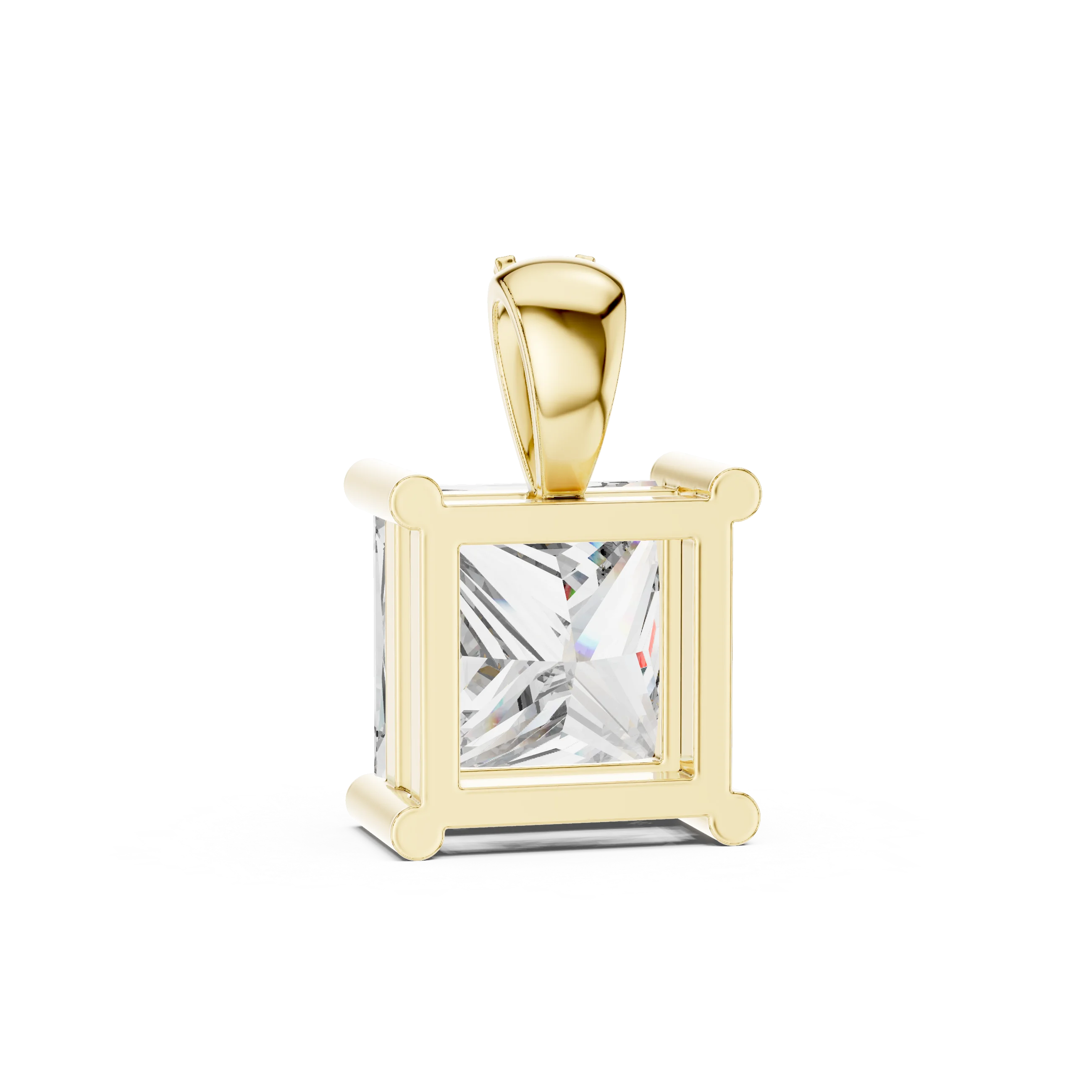 Regal Princess Solitaire Diamond Pendant