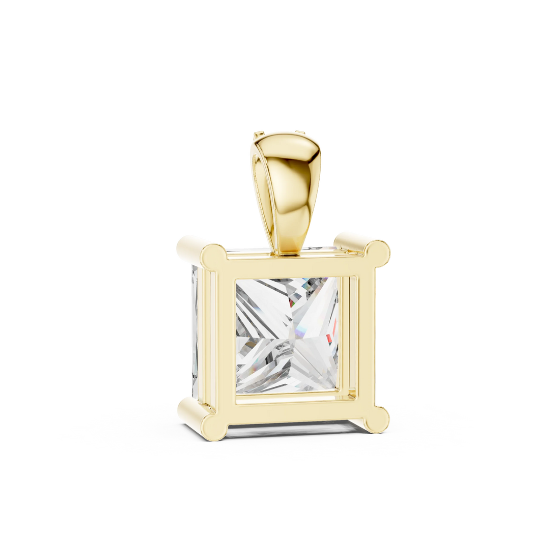 Regal Princess Solitaire Diamond Pendant