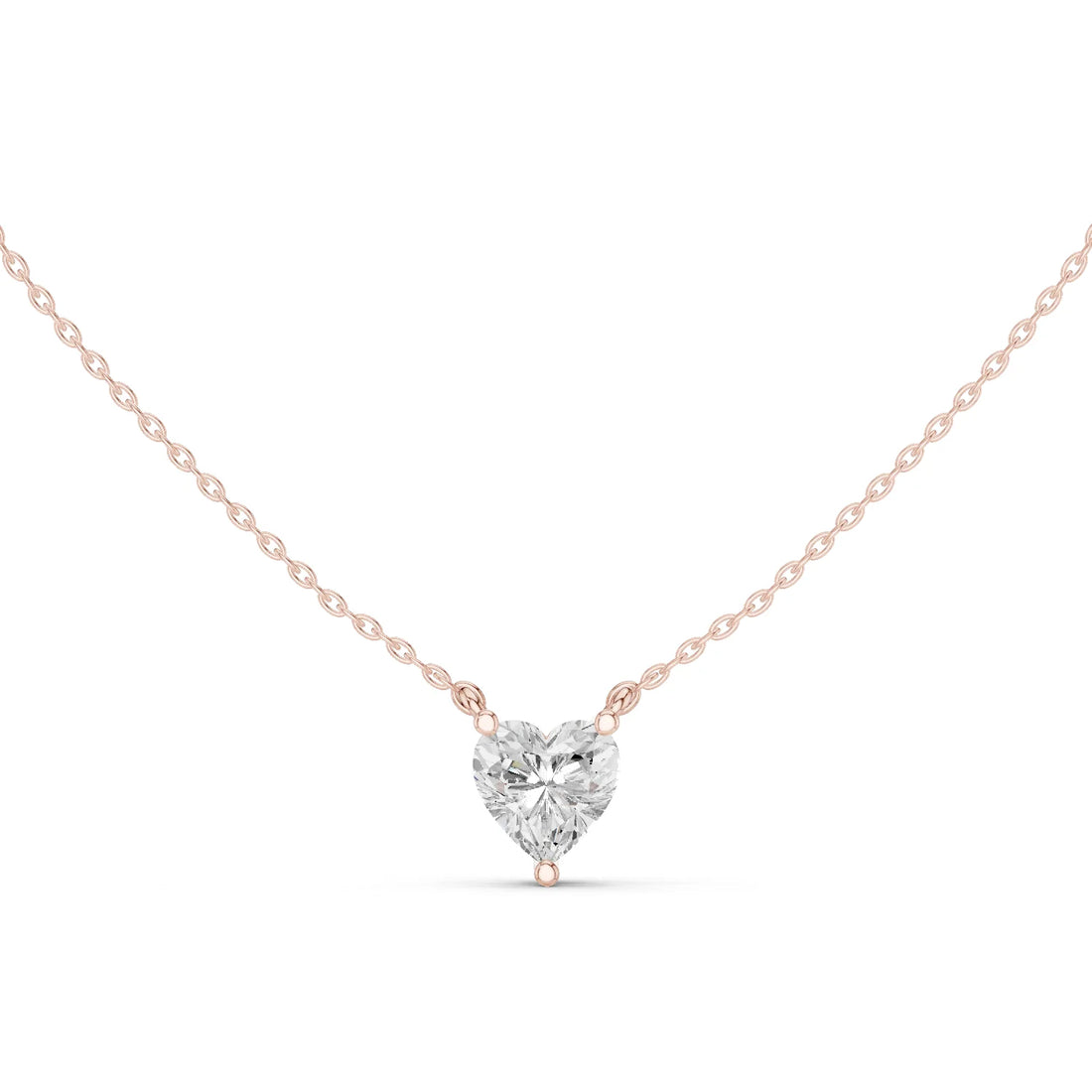 Pure Heart Solitaire Diamond Pendant