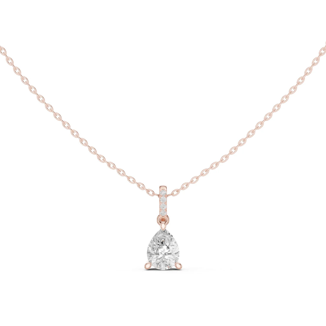 Seraphina Pear Solitaire Diamond Pendant