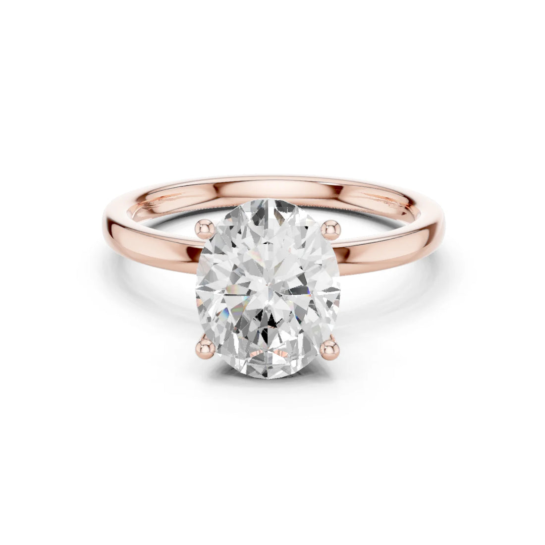 Oval Cut Diamond Solitaire Engagement Ring