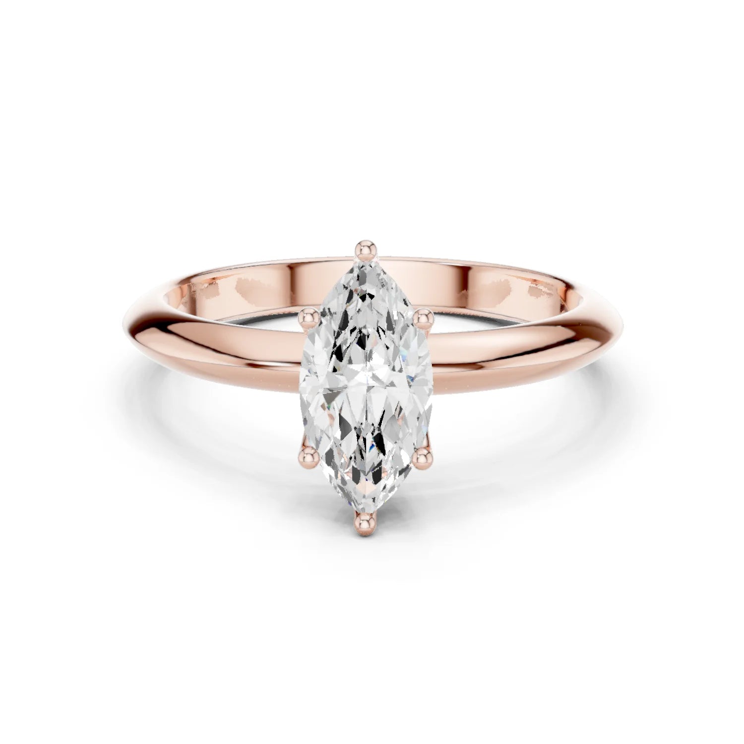 Marquise Cut Diamond Solitaire Engagement Ring