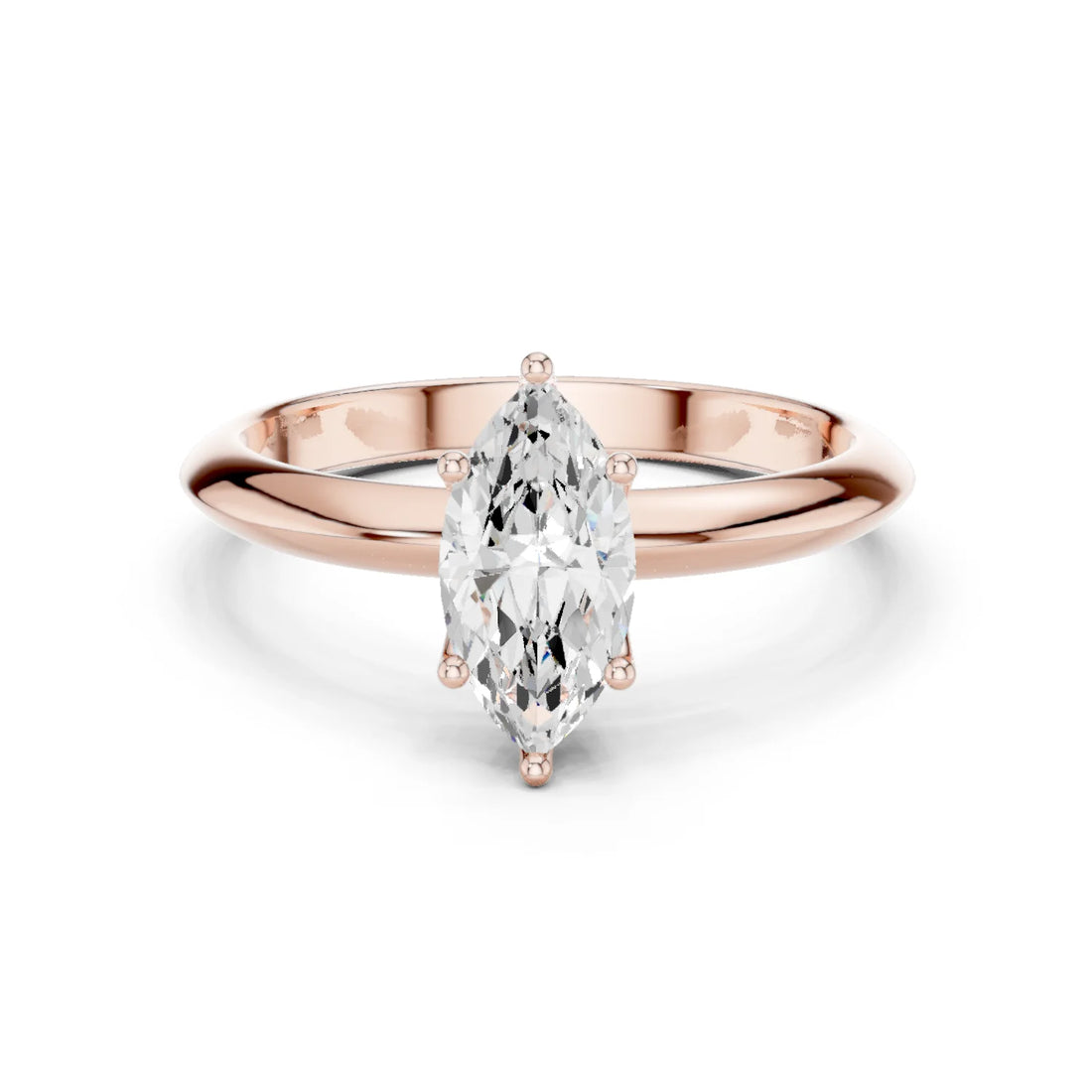 Marquise Cut Diamond Solitaire Engagement Ring
