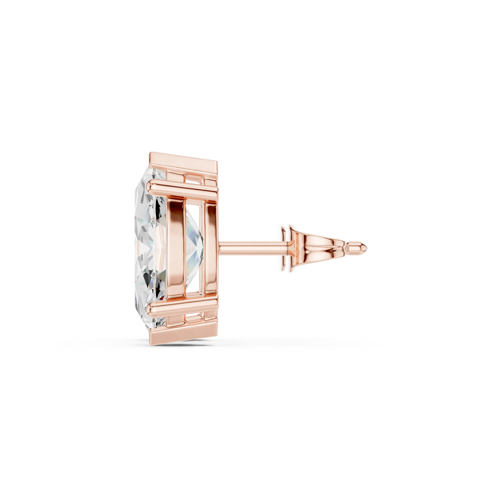 Marquise Cut Solitaire Diamond Stud Earrings