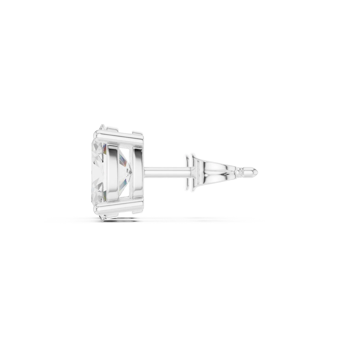 Timeless Oval Solitaire Diamond Stud Earrings