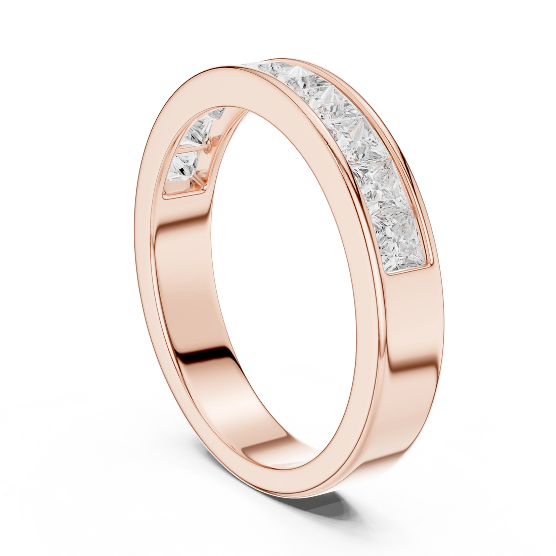 Princess Diamond Half Eternity Band