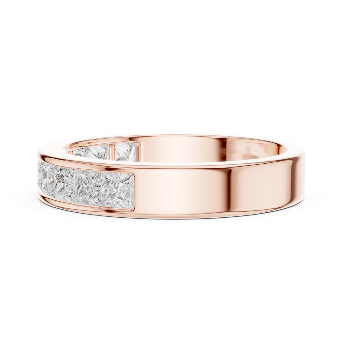 Princess Diamond Half Eternity Band