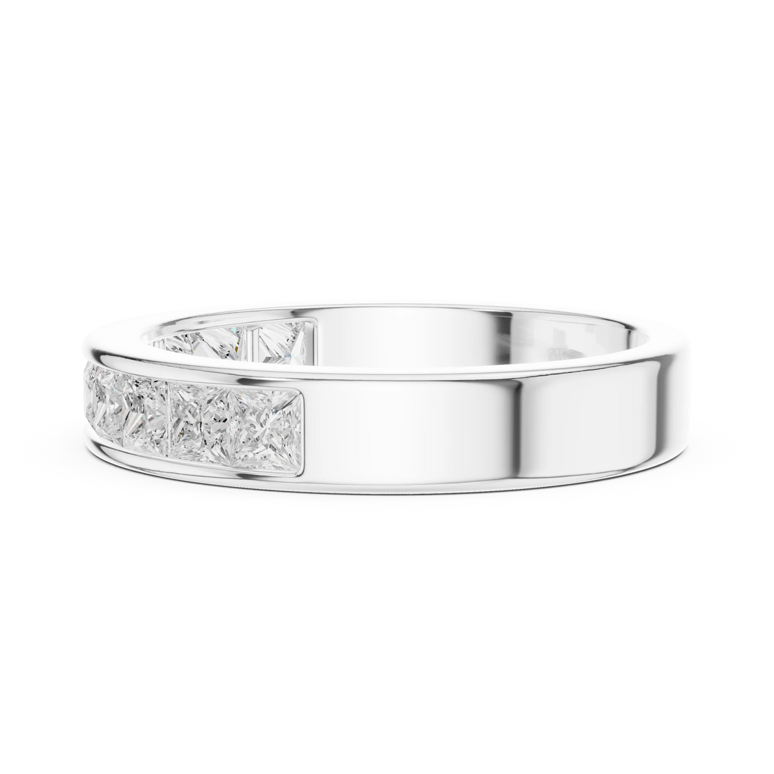 Princess Diamond Half Eternity Band